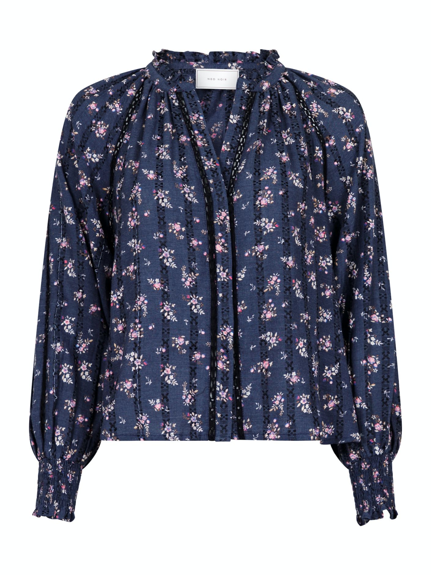 Stimma Delicate Floral Blouse Navy Blue
