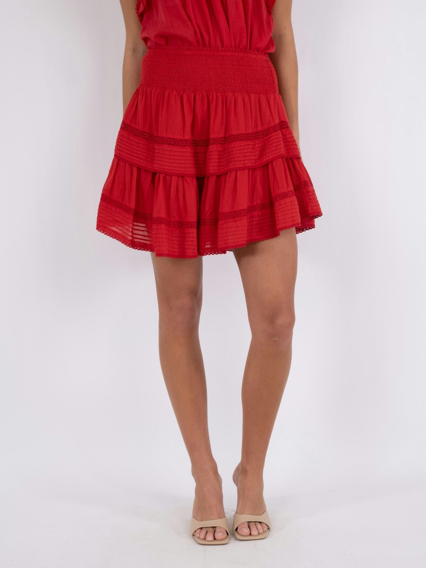 Kenia S Voile Skirt Red