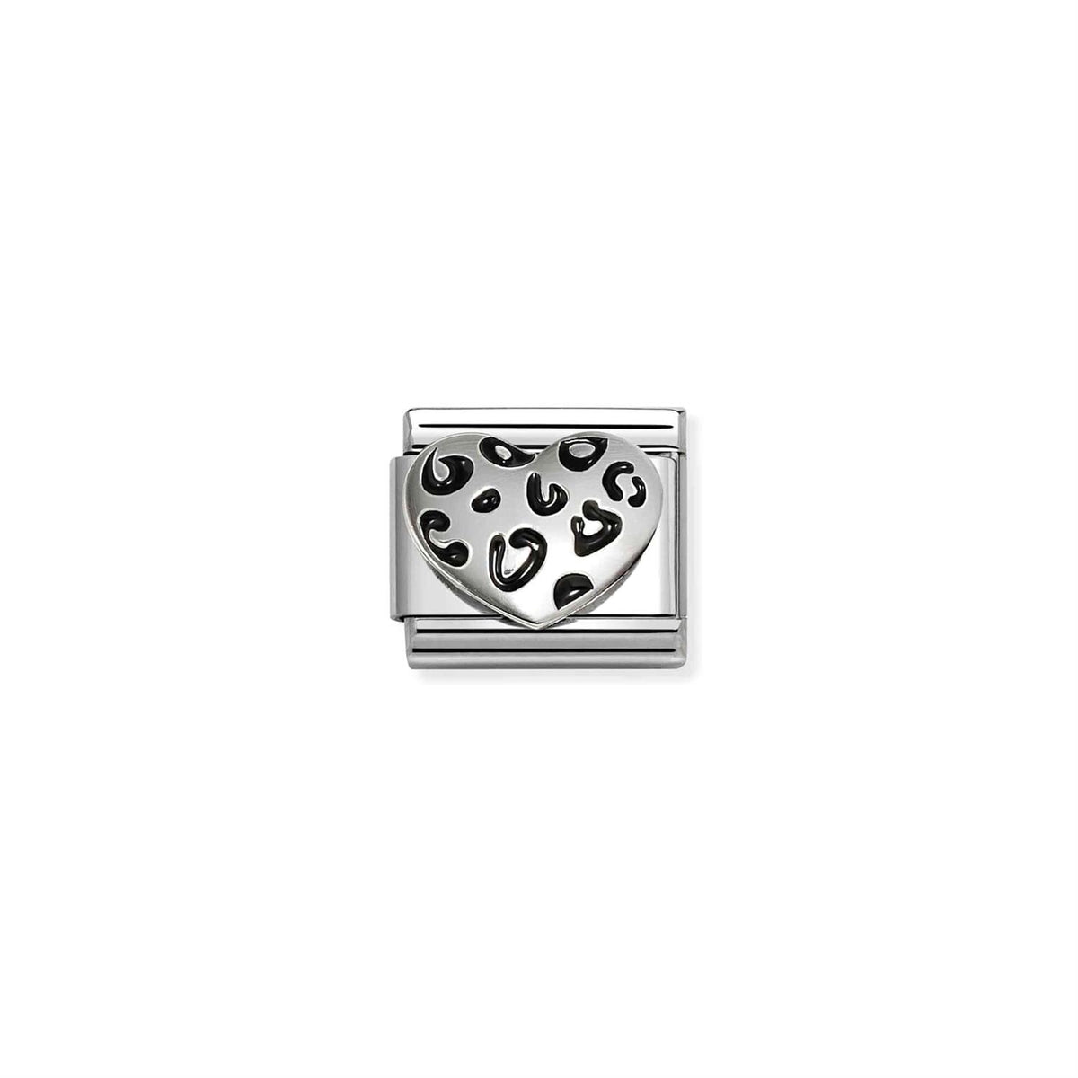 Silver Leopard Heart