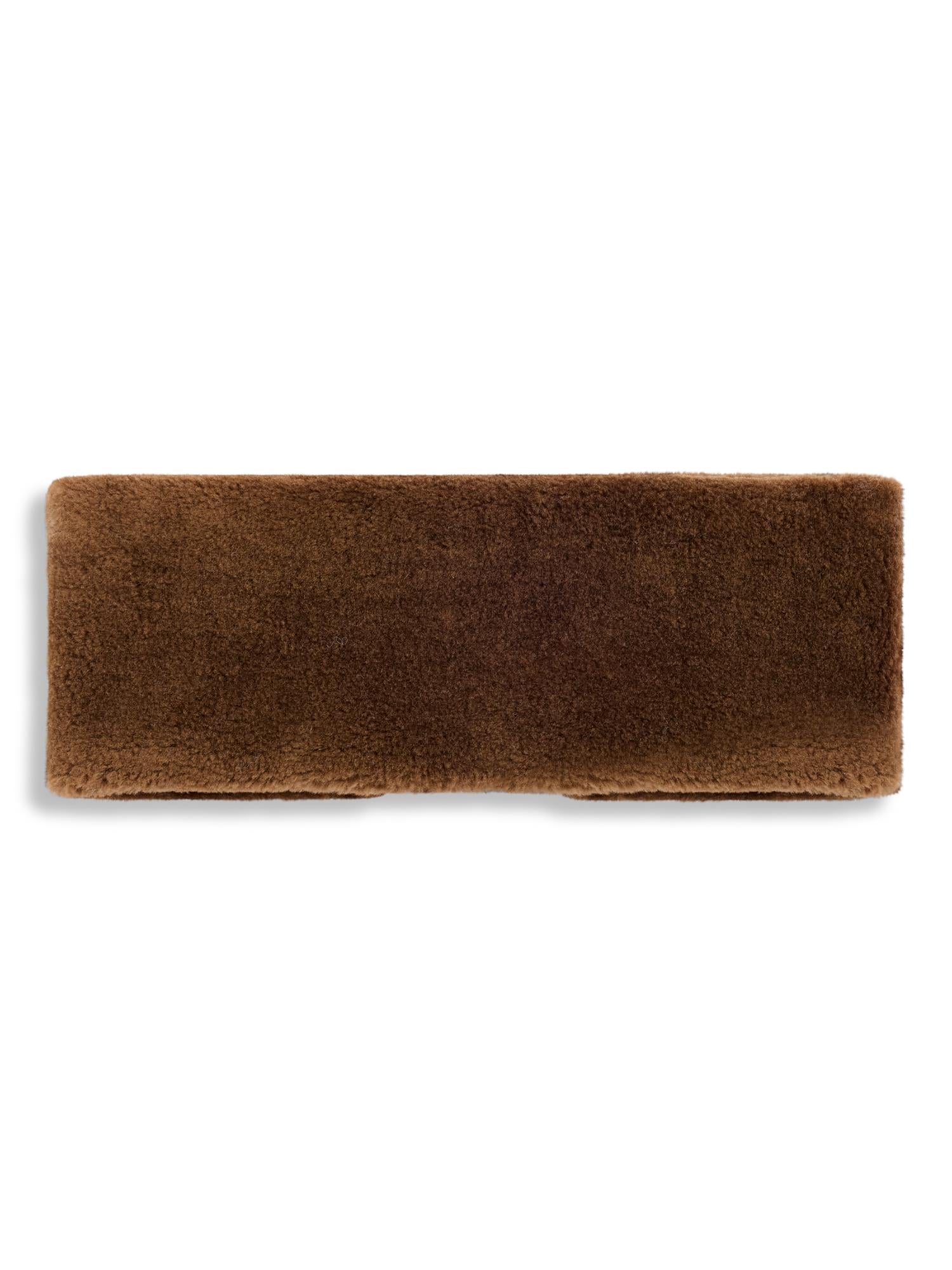 Mie Shearling Headband Brown