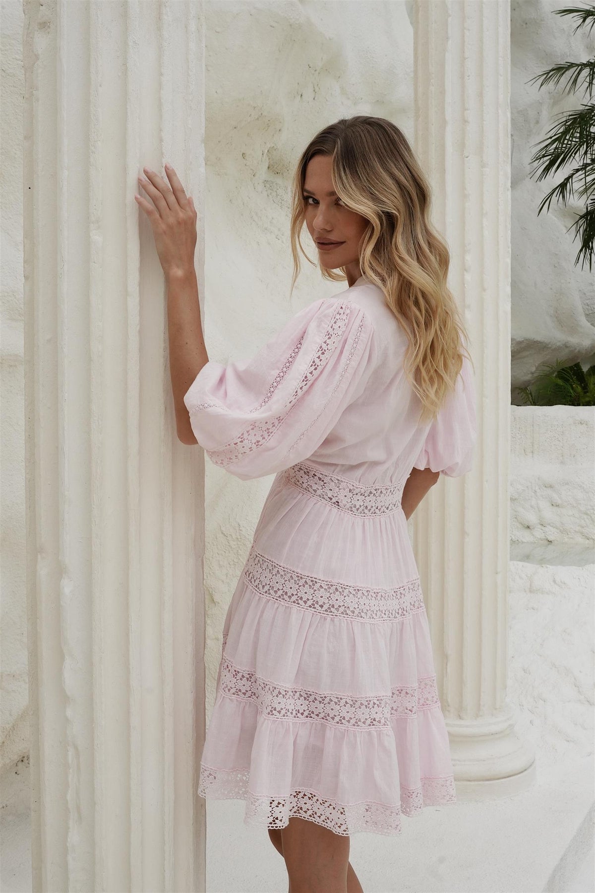 Lolana Mini Dress Light Pink