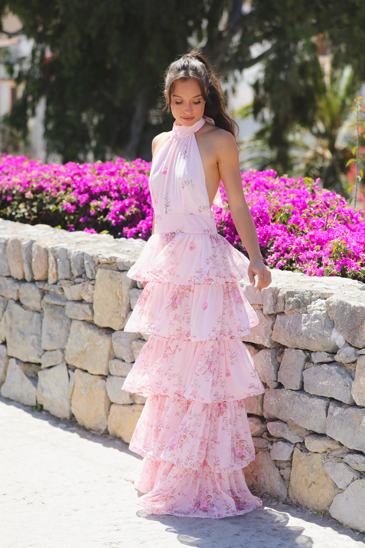 Angeline Maxi Dress Blush Bloom