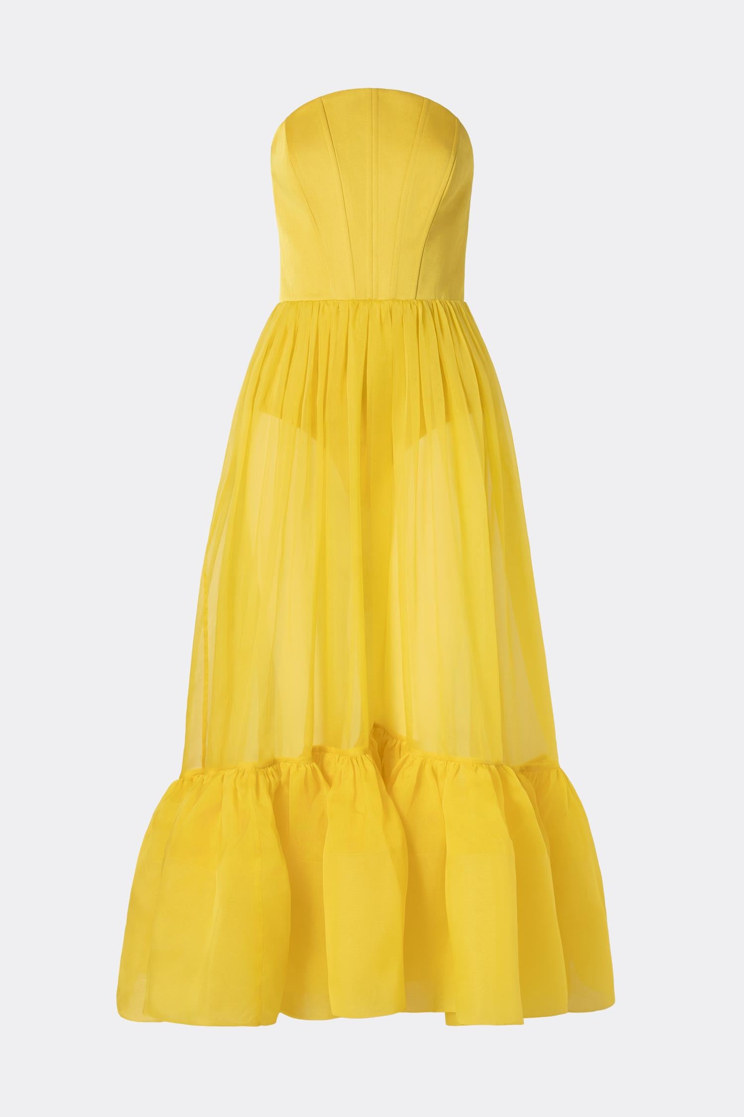 Lilou Corset Silk Blend Maxi Dress Mango