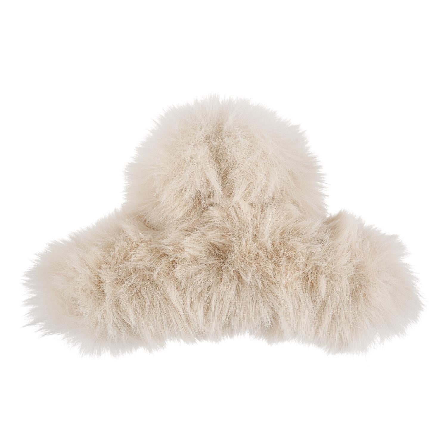 Faux Fur Hair Claw Looped Sand