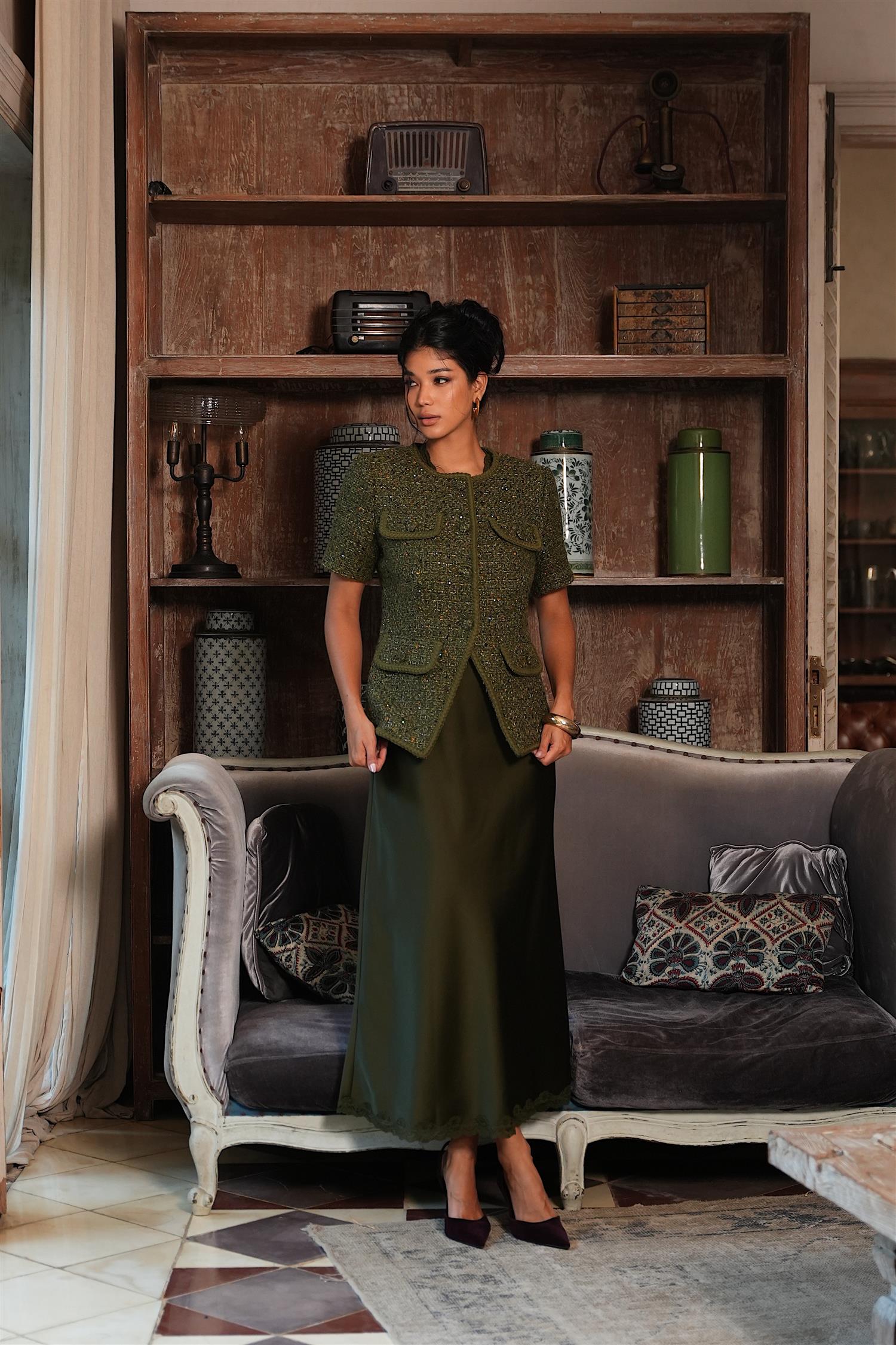 Abbot Top Khaki