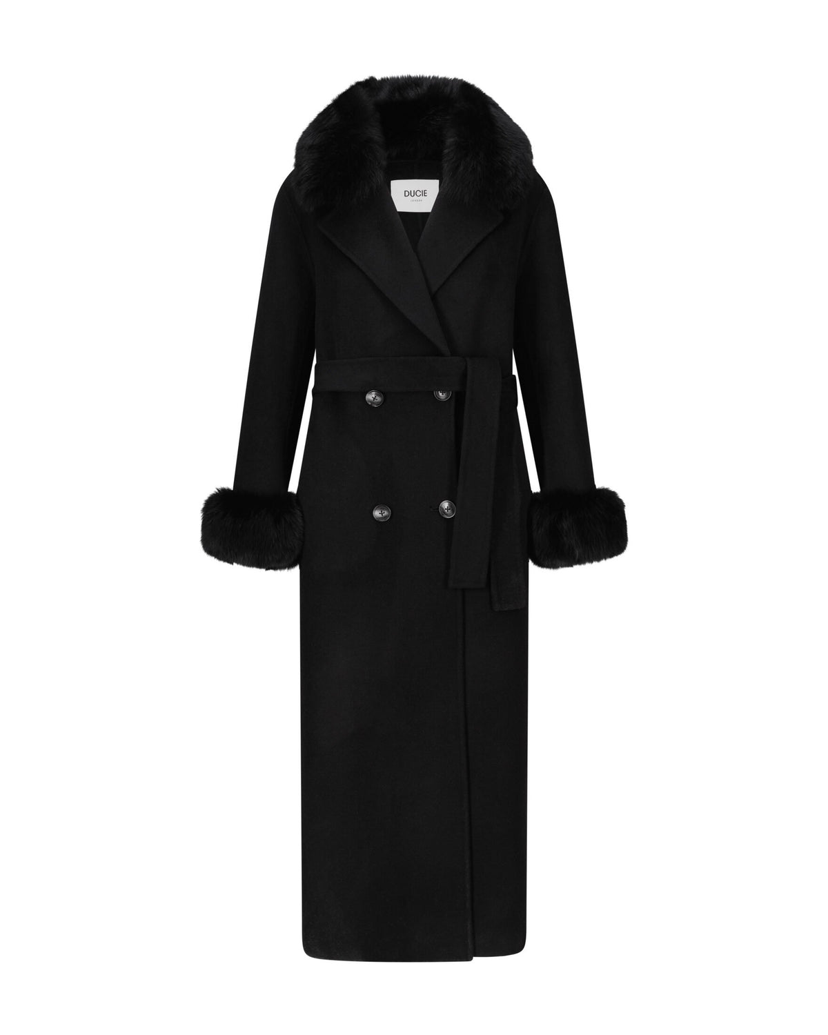 Marta Maxi Coat Black