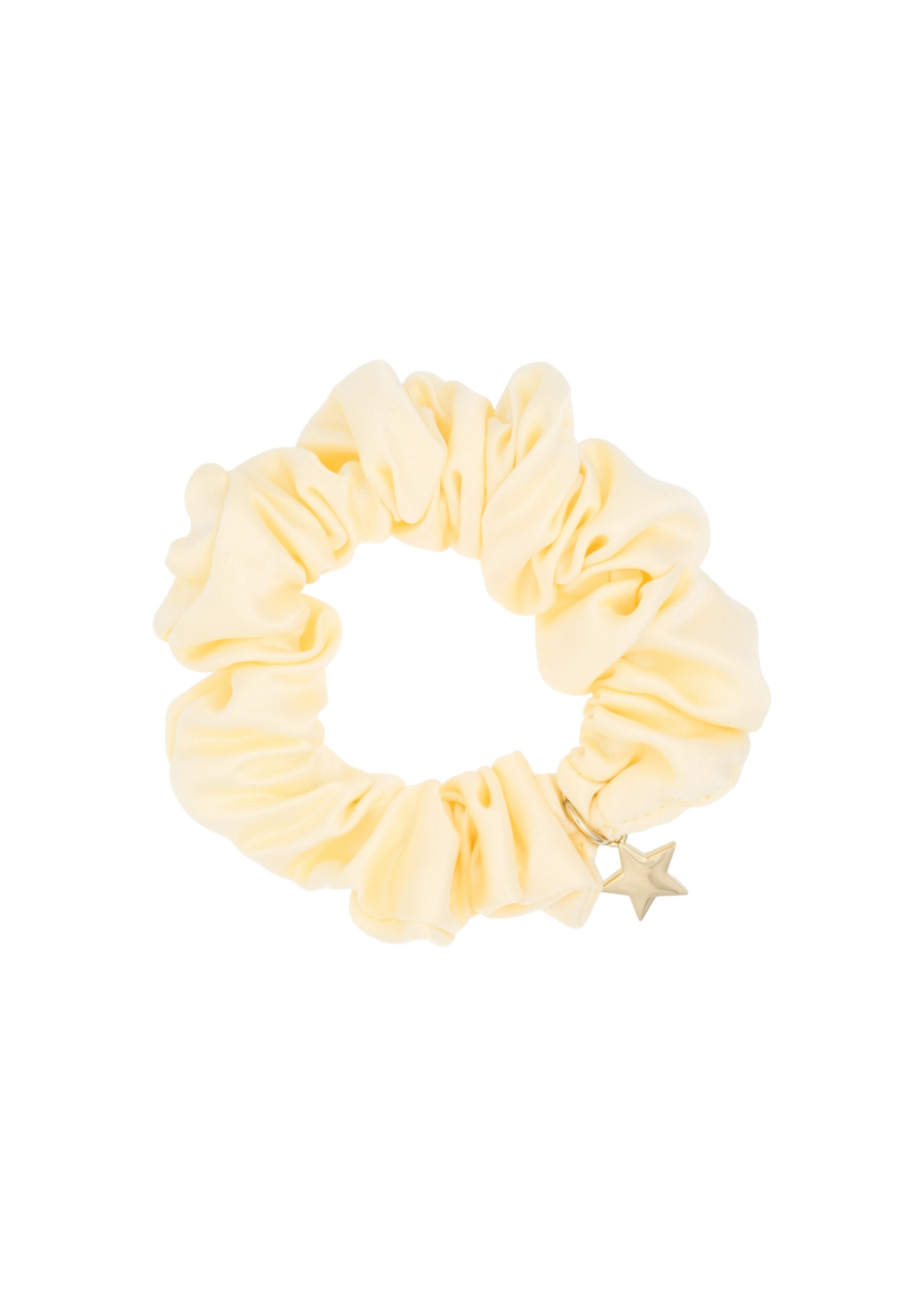Satin Scrunchie Pale Yellow