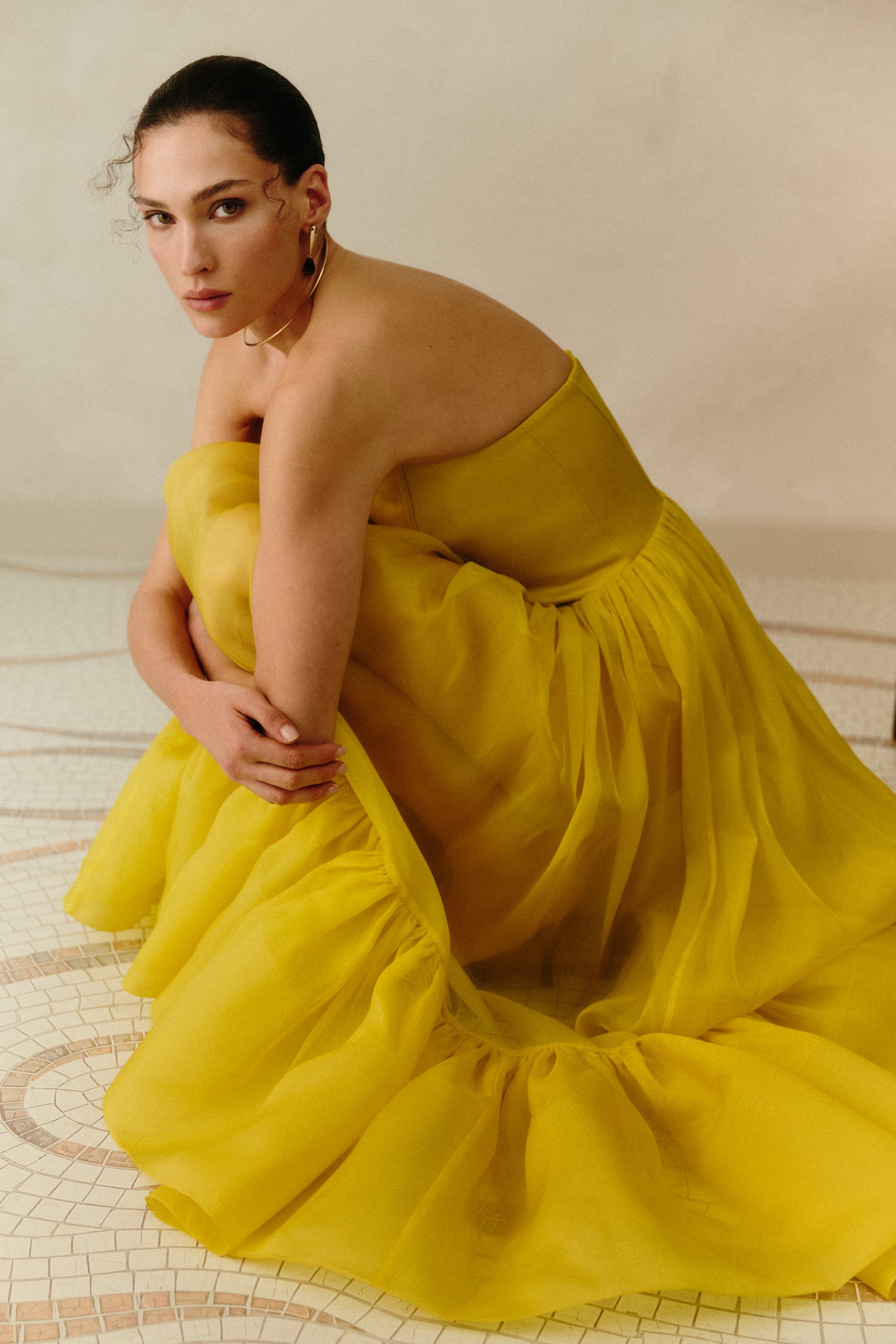 Lilou Corset Silk Blend Maxi Dress Mango