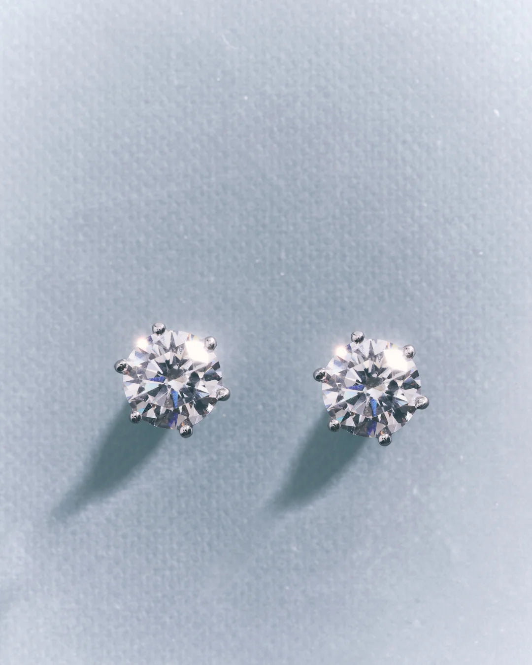 Stud Earrings 8mm Silver