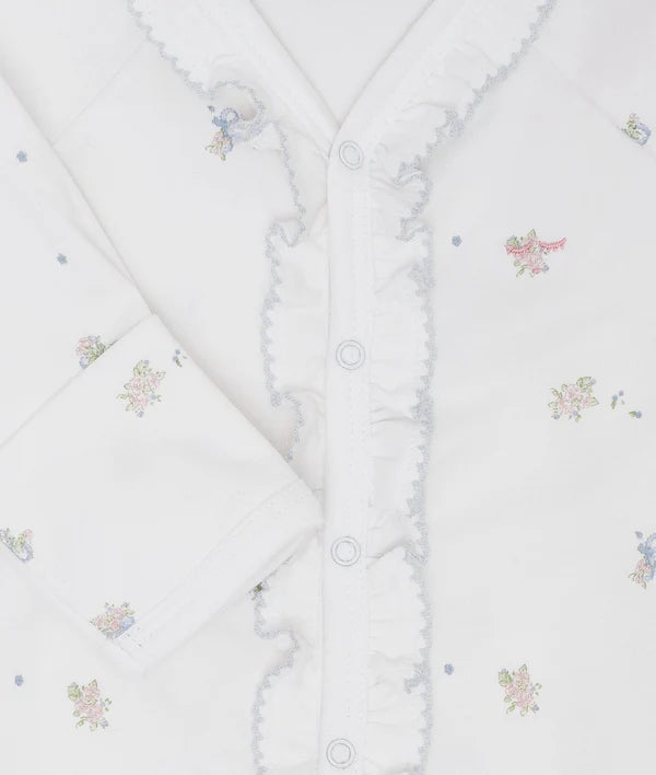 Roses & Ribbons Sara Footie White