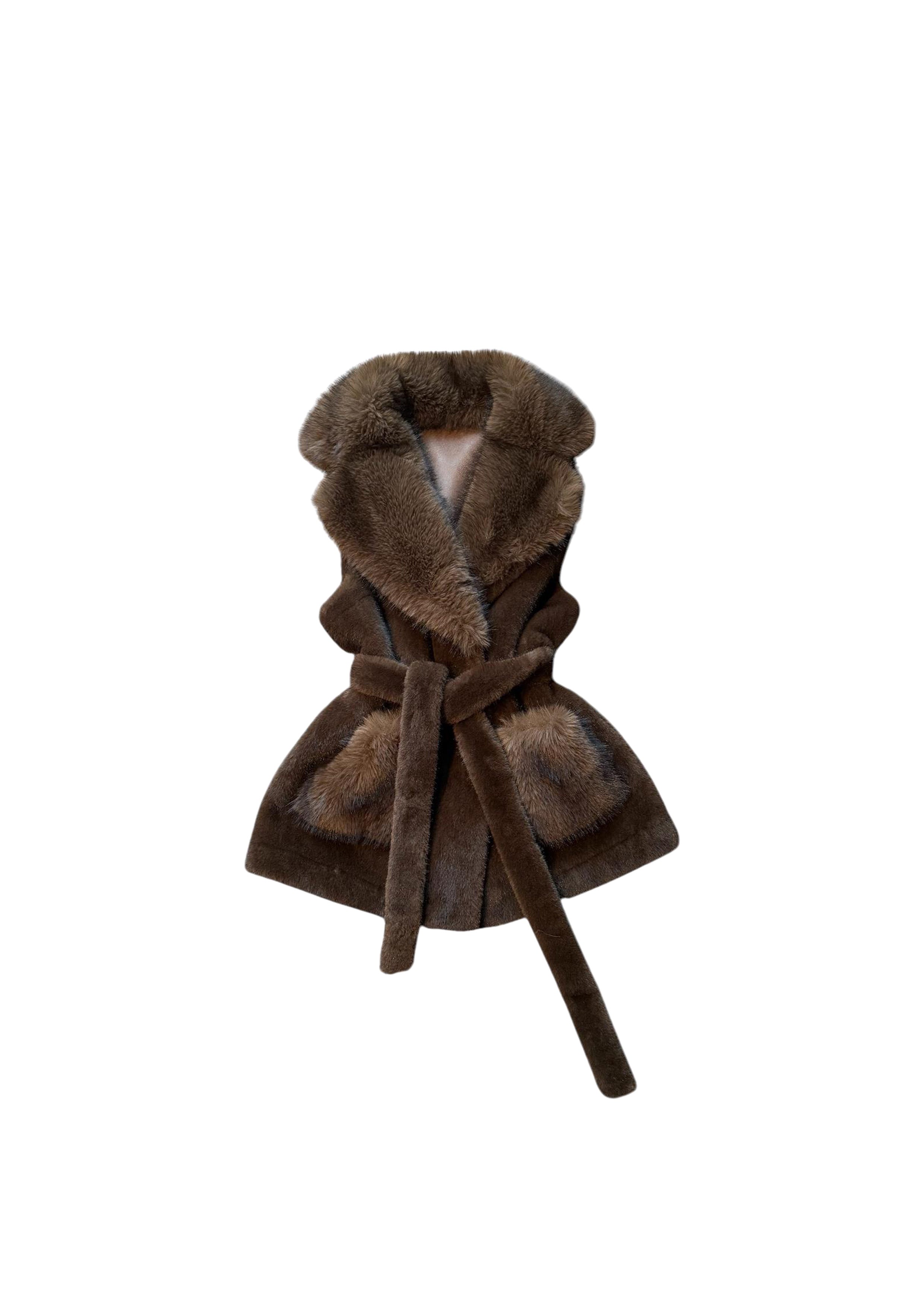 Astrid Vest Minkbrun