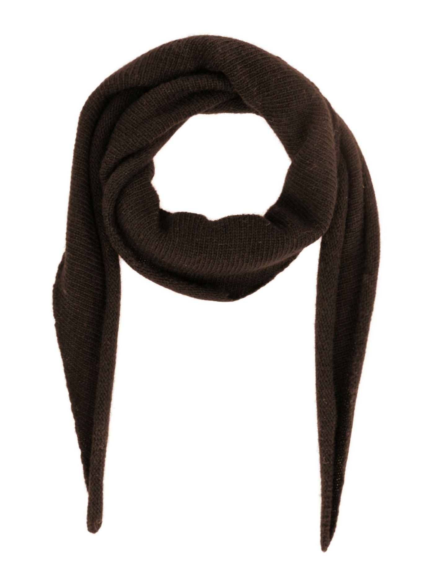 Misty Knit Scarf Chocolate Brown