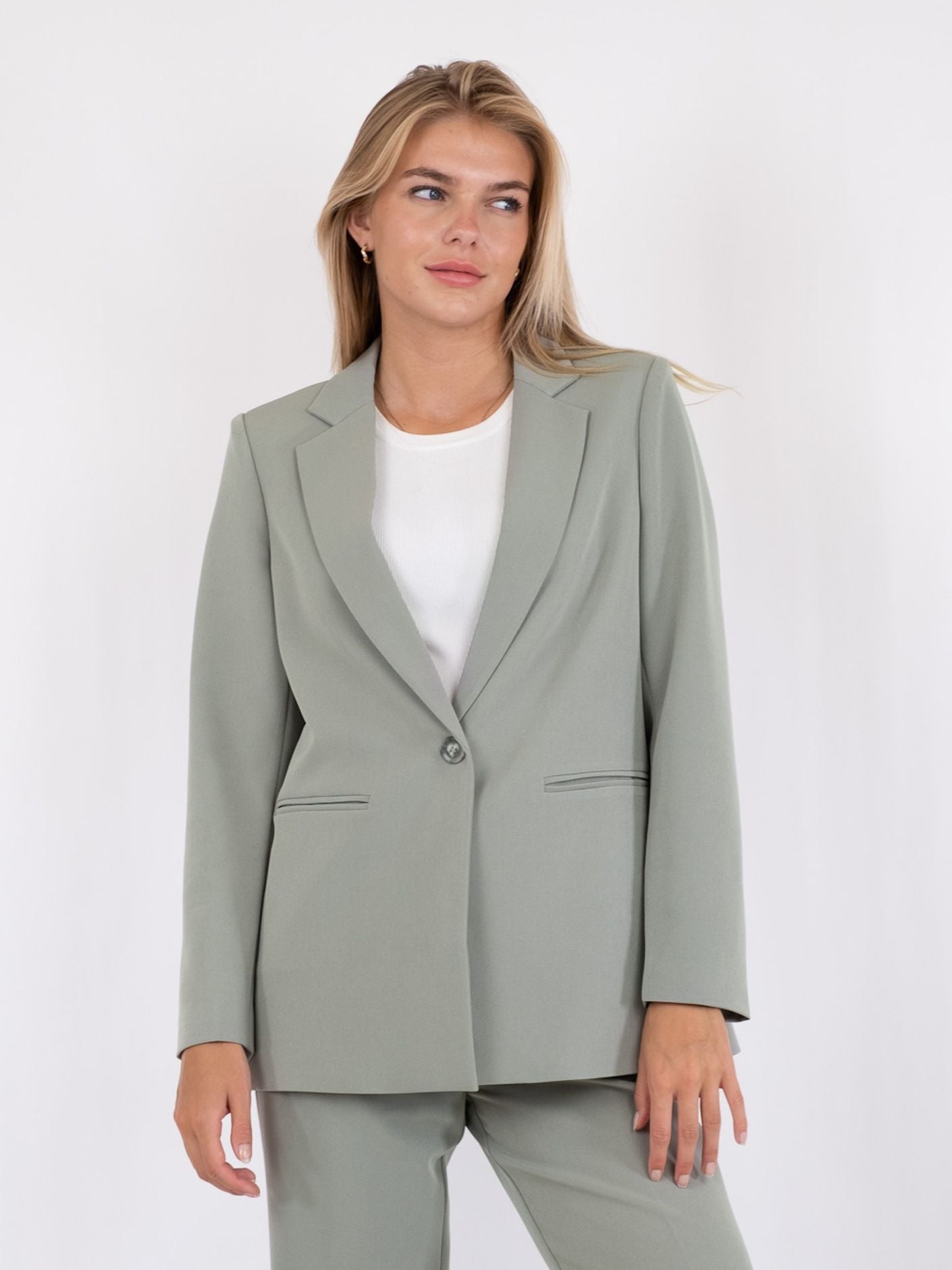 Avery Suit Blazer Smoke Green