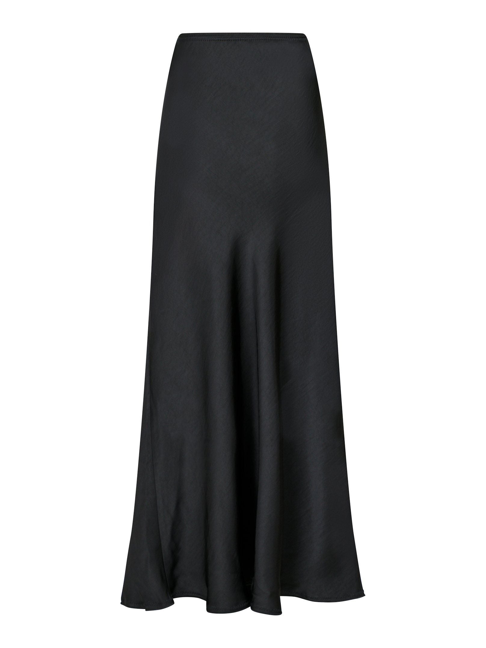 Vicky Heavy Sateen Skirt Black