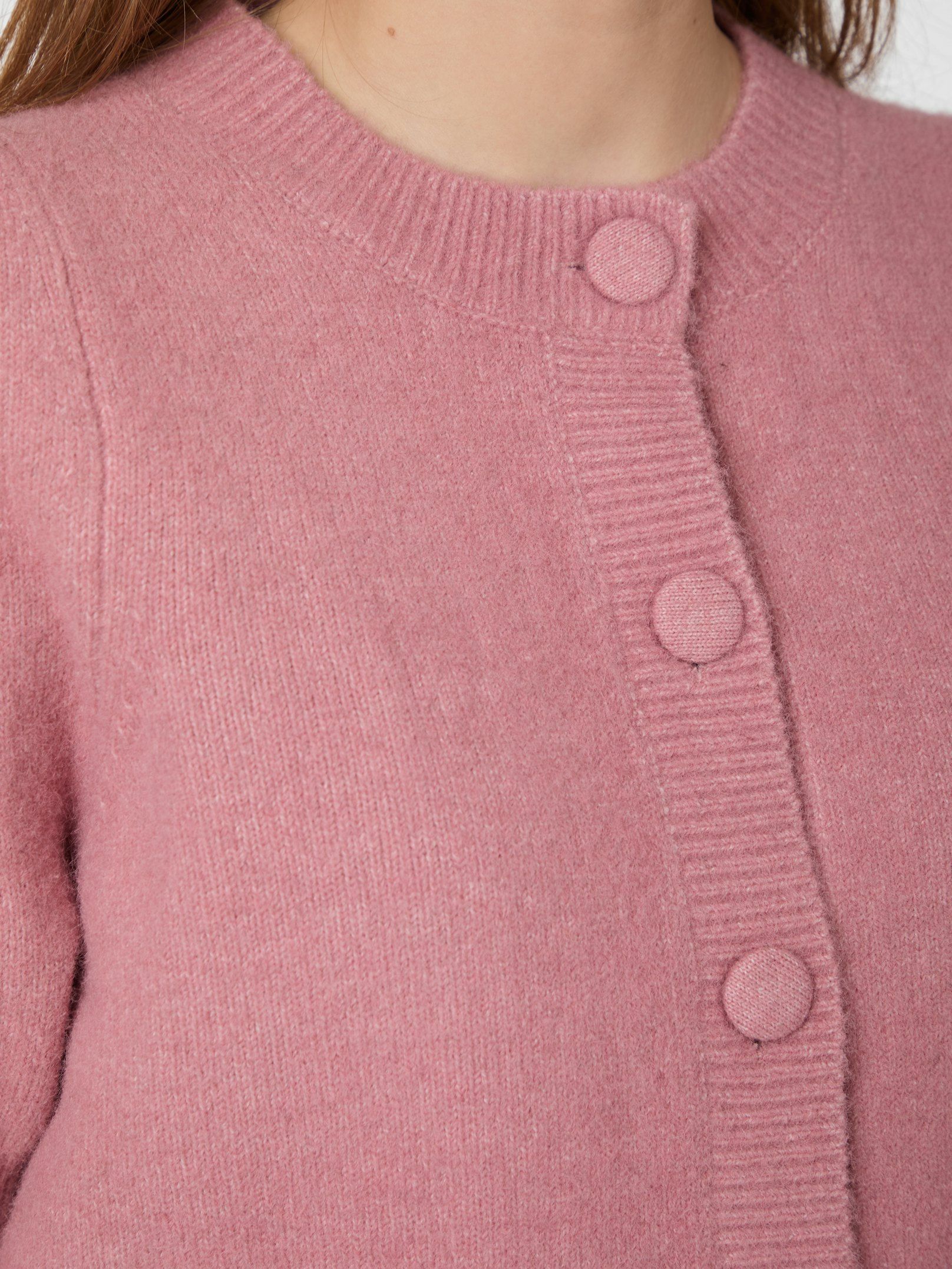 Trudy Knit Cardigan Rose