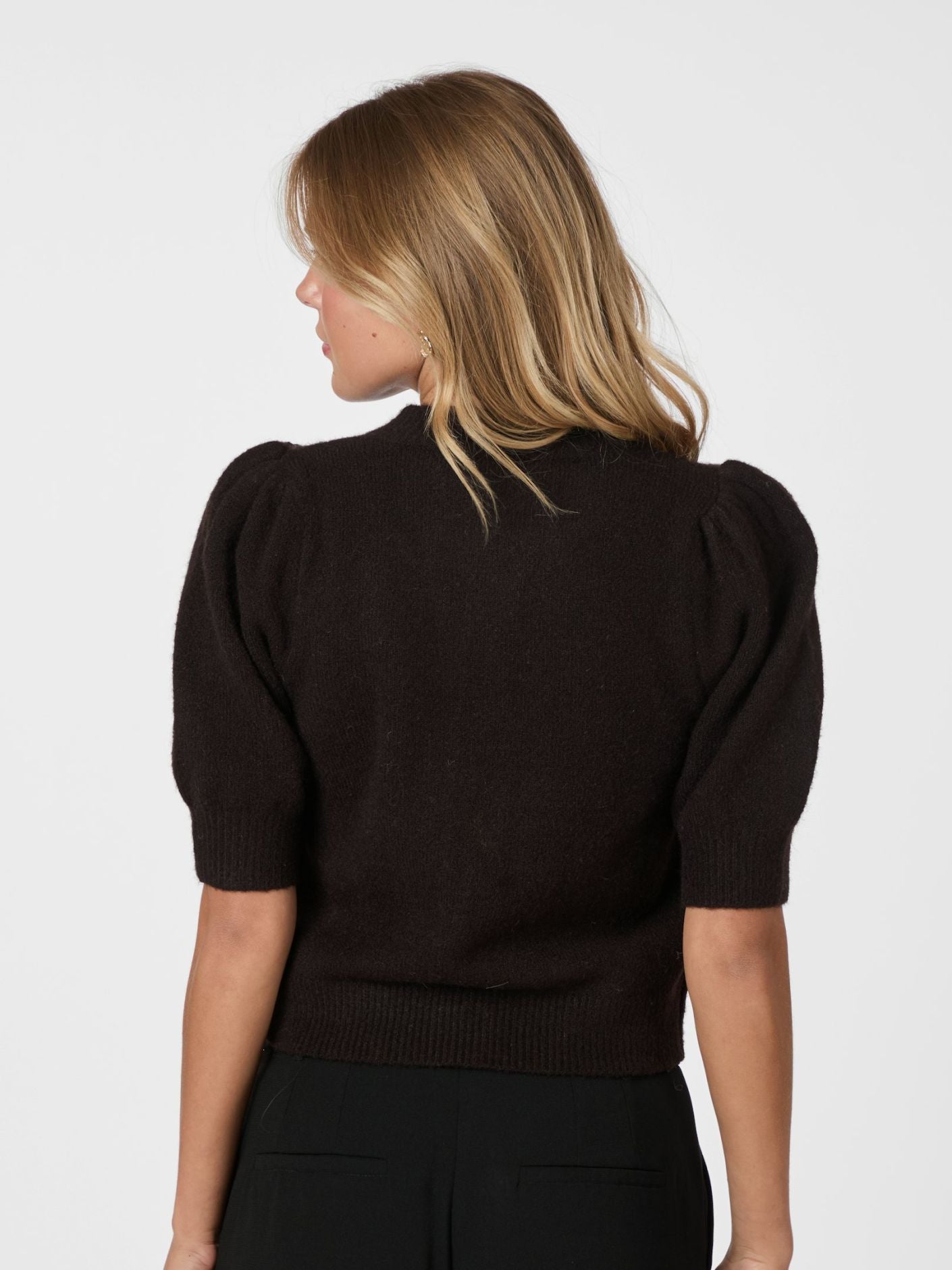 Trudy Knit Cardigan Dark Brown