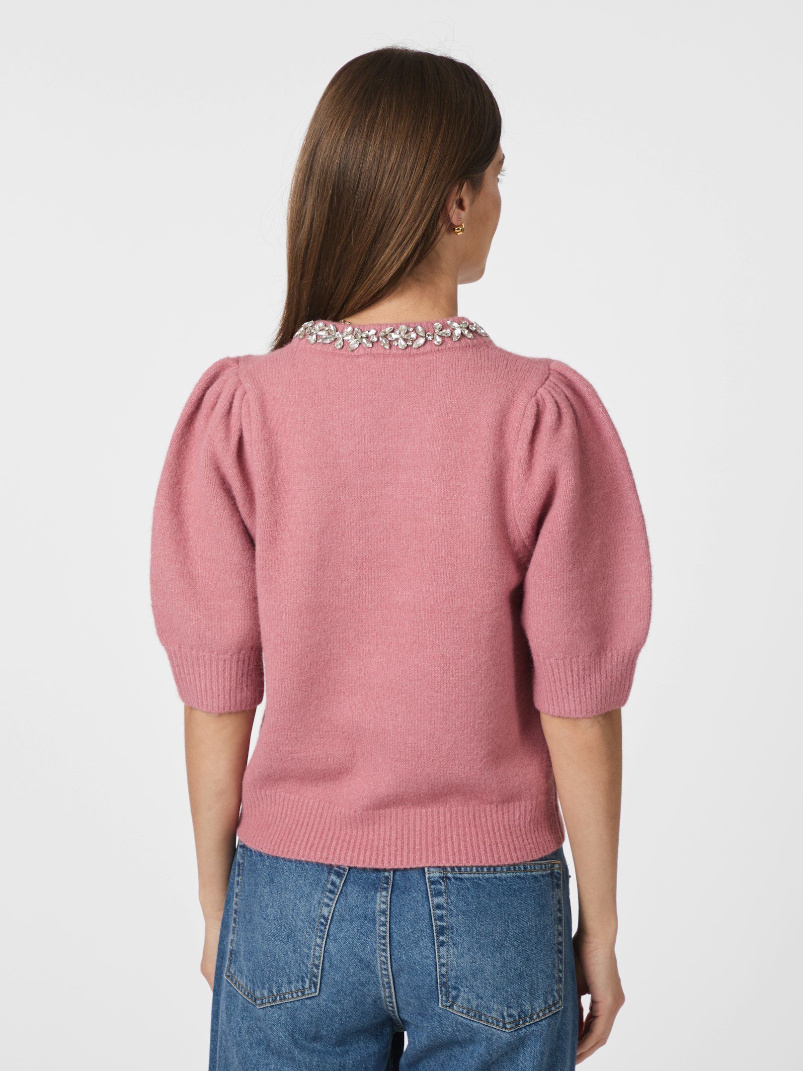 Maia Stone Knit Blouse Rose