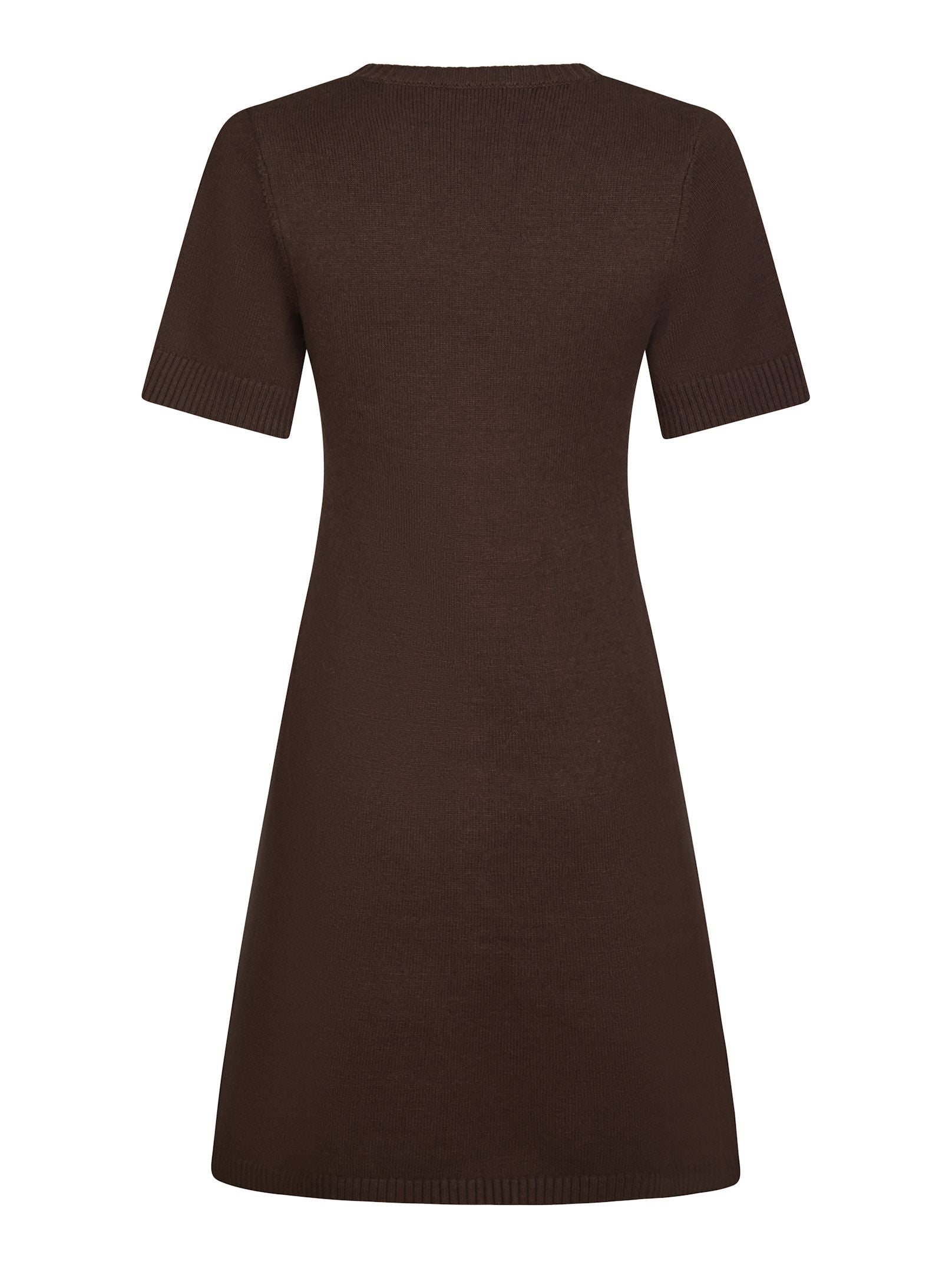 Elise Knit Dress Brown