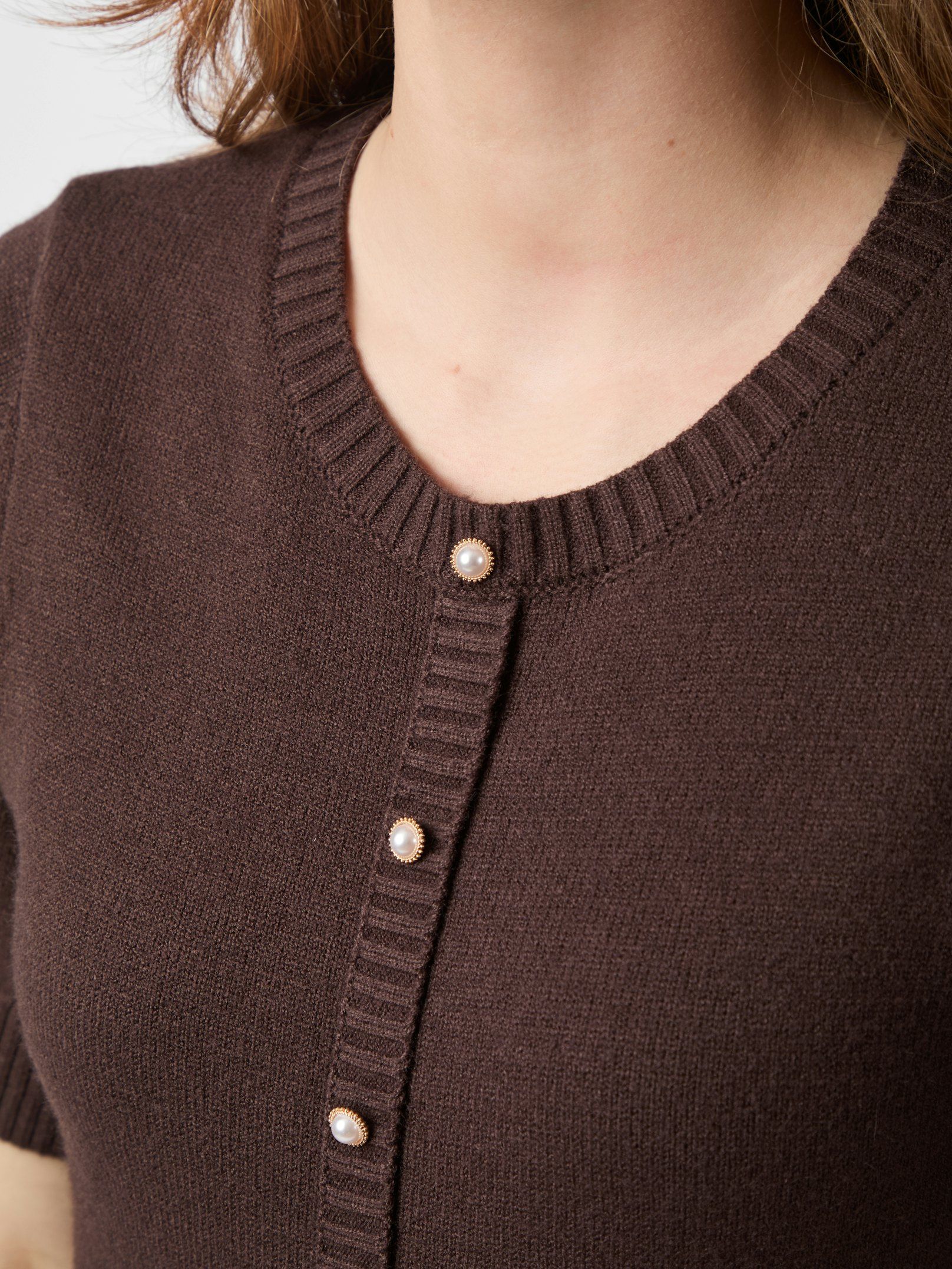 Elise Knit Dress Brown
