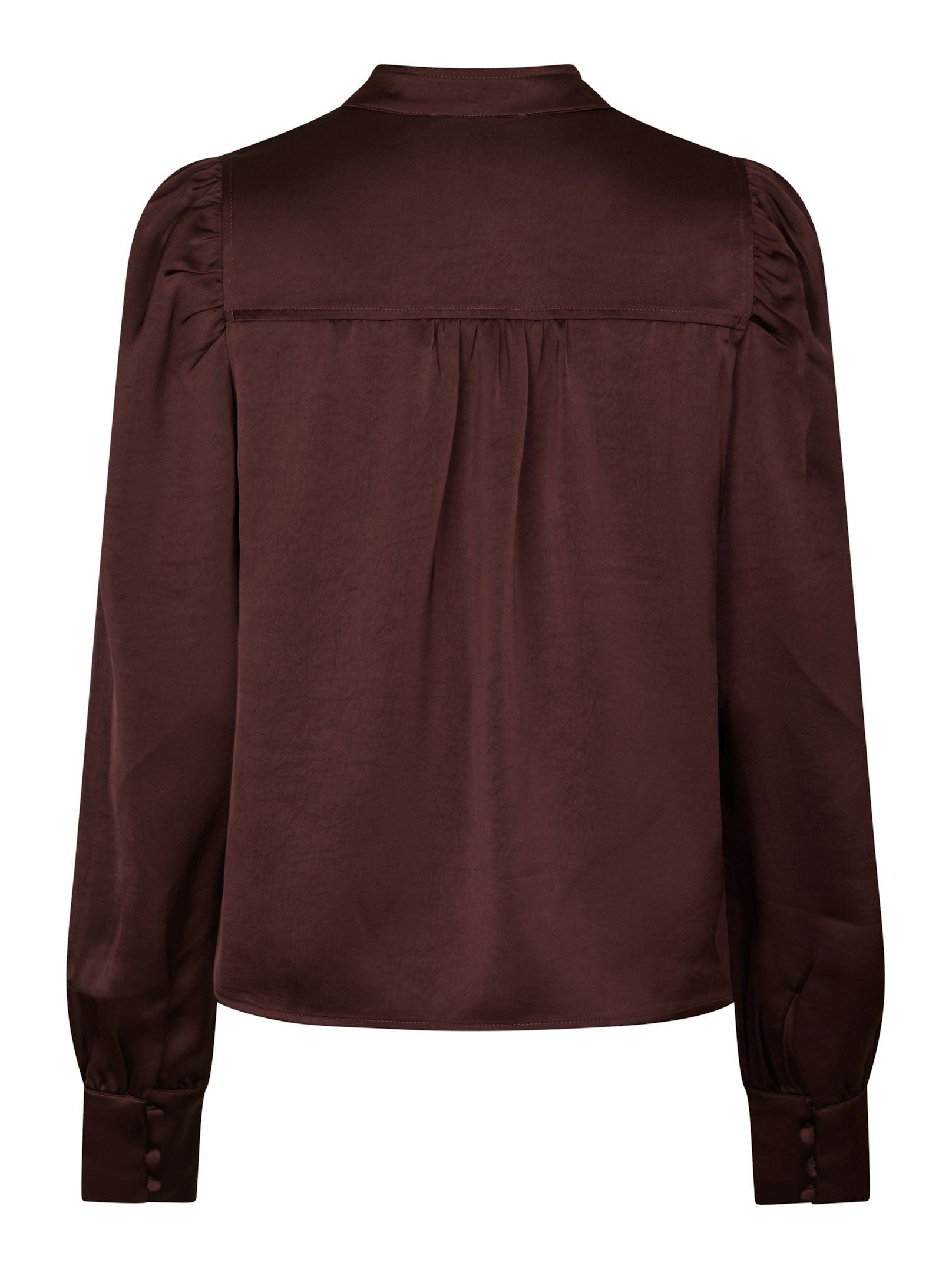 Rosslyn Heavy Sateen Blouse Burgundy