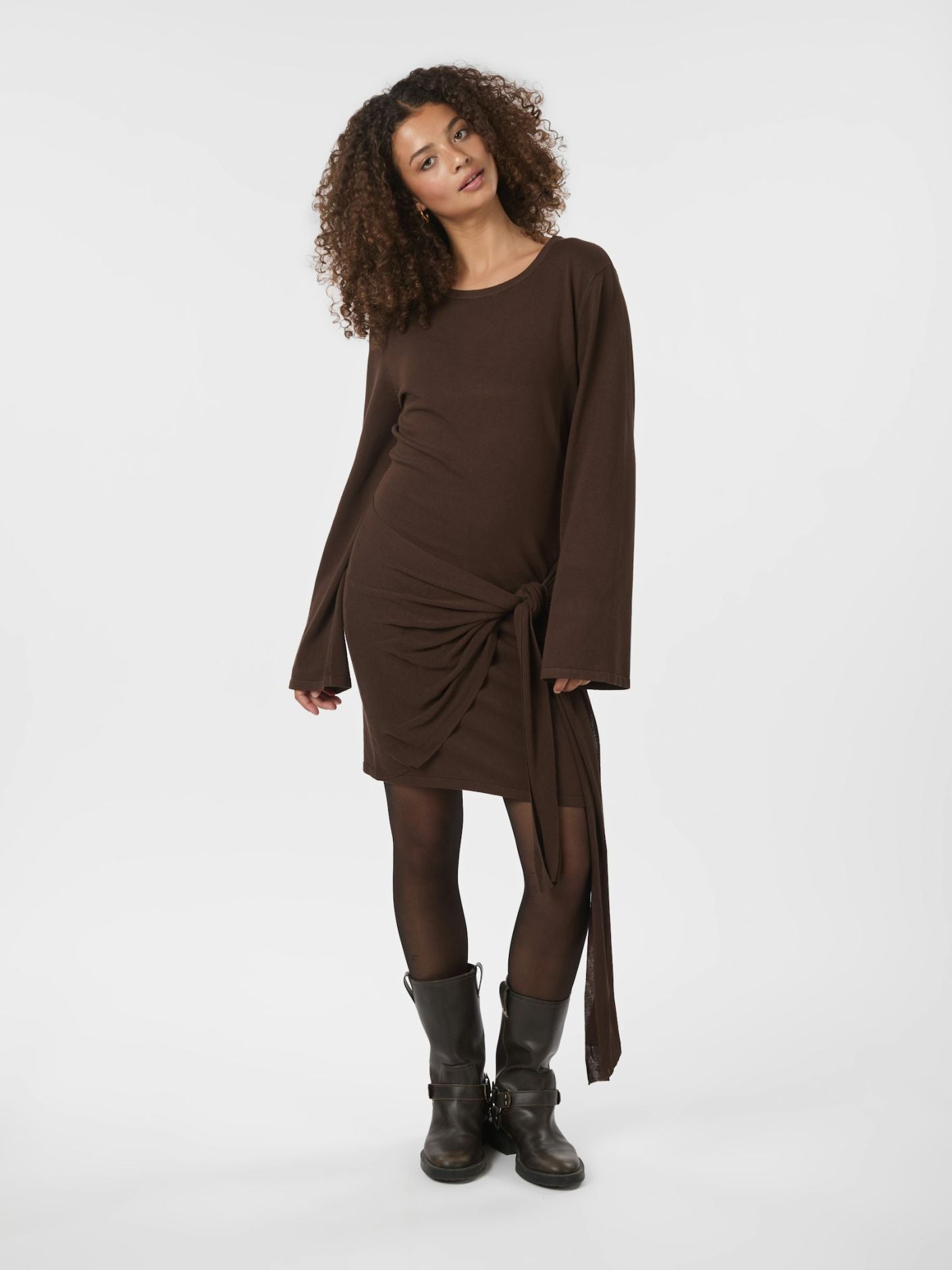 Cici Knit Dress Brown