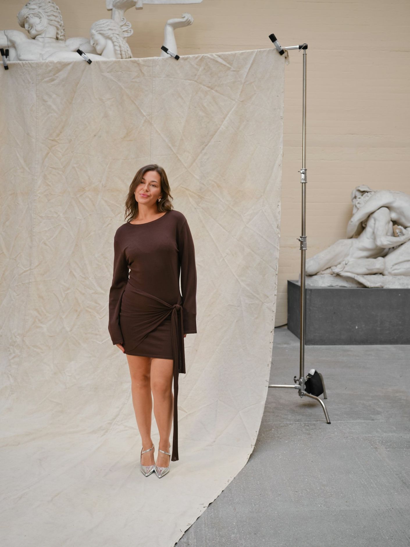 Cici Knit Dress Brown