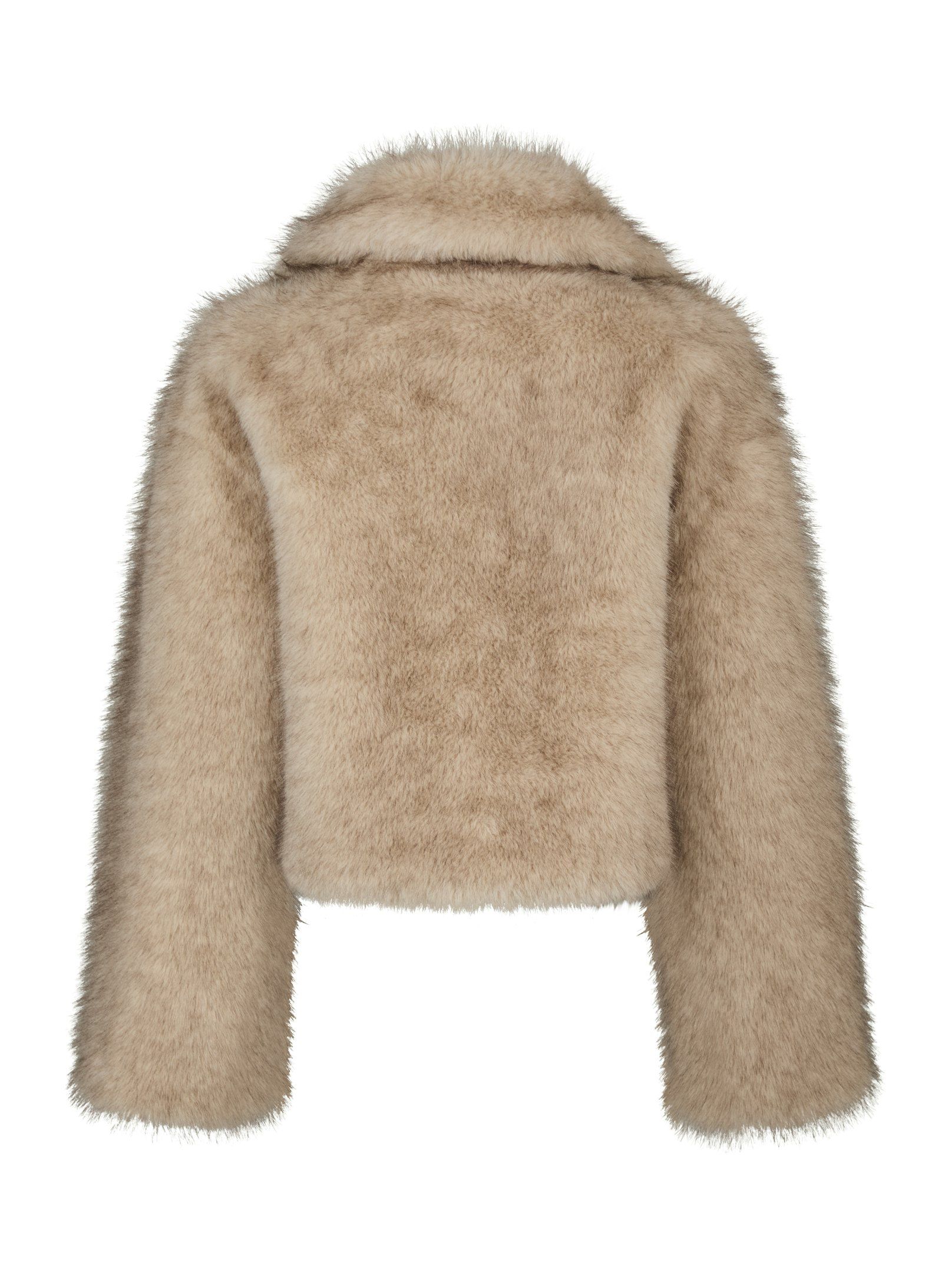Steff Faux Fur Jacket Beige