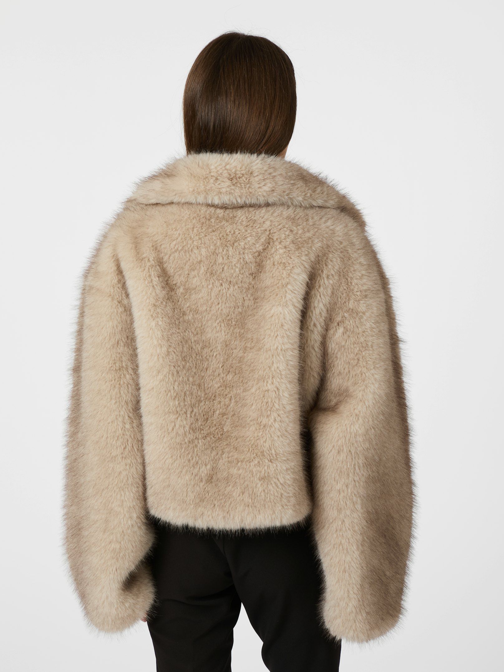 Steff Faux Fur Jacket Beige