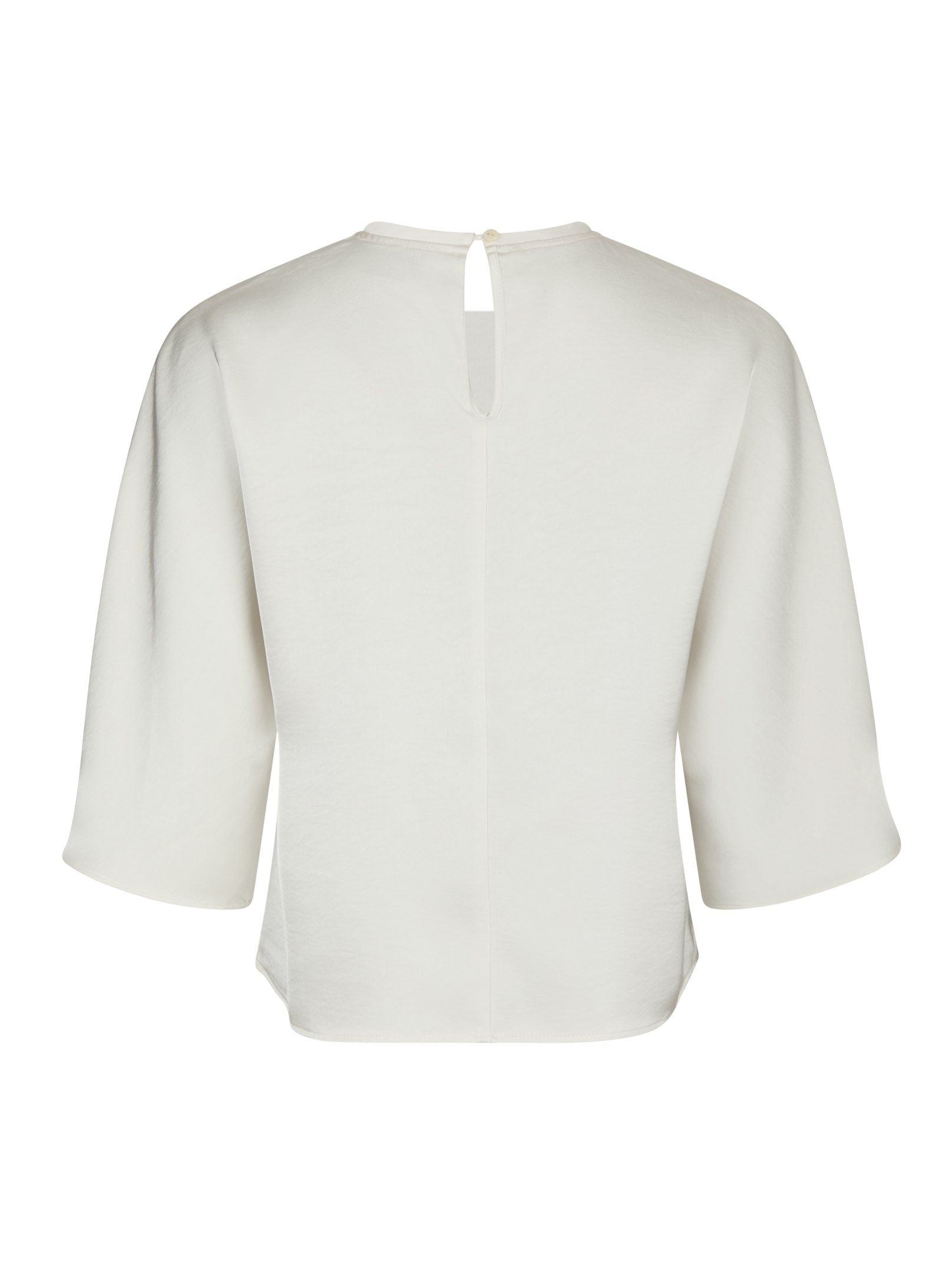 Liora Heavy Sateen Blouse Pearl