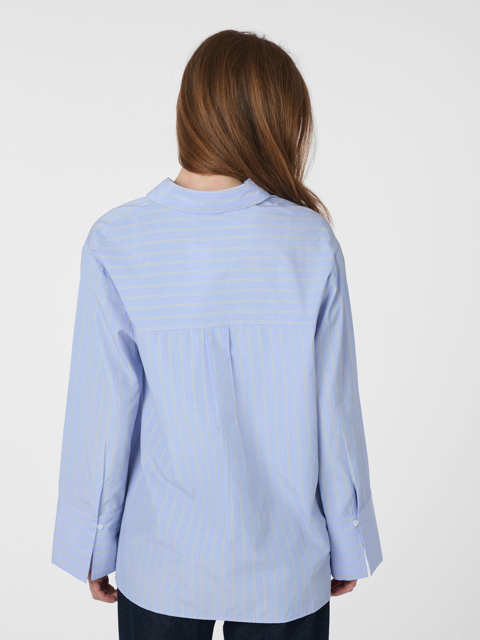 Dita Twill Stripe Shirt Light Blue