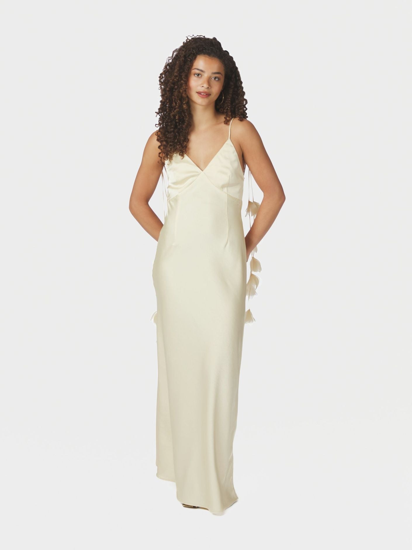 Colly Heavy Sateen Dress Light Yellow