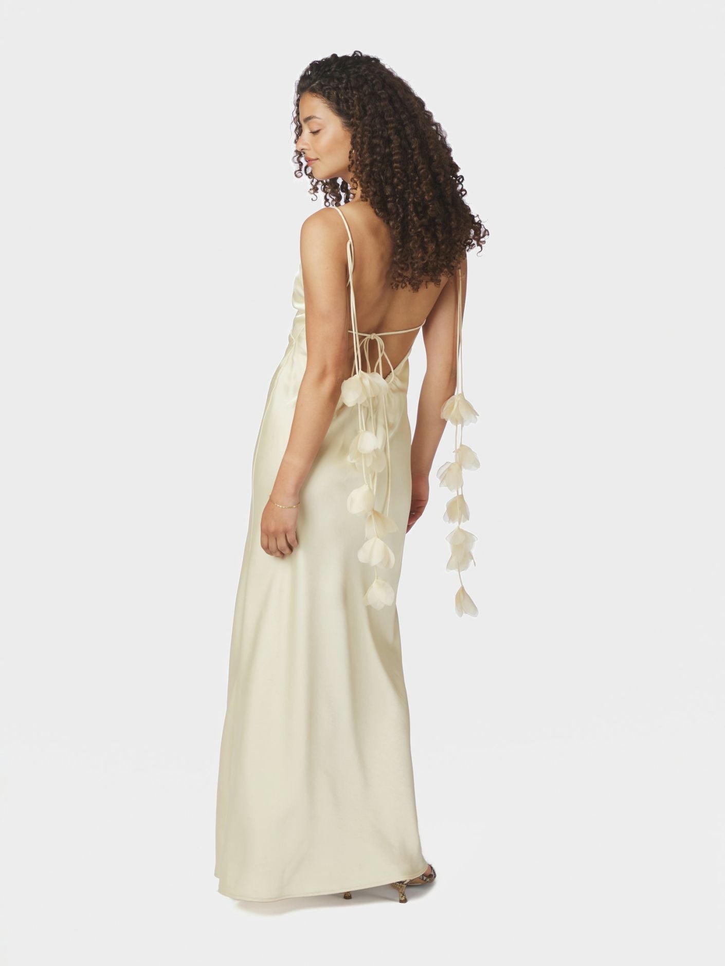 Colly Heavy Sateen Dress Light Yellow