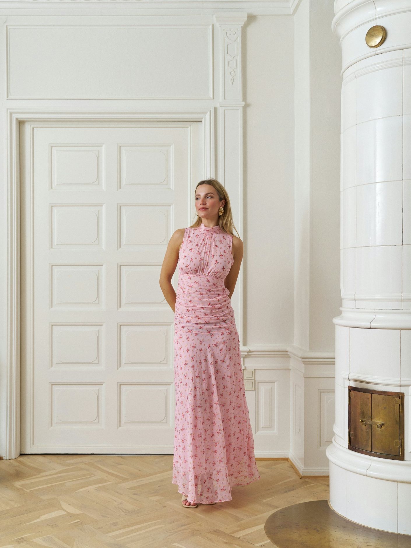 Dori Print Dress Rose