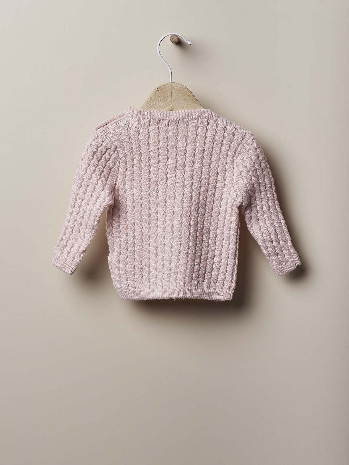 Cable Sweater Soft Pink