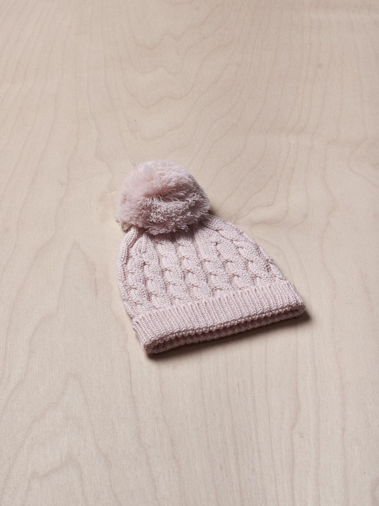 Bobble Beanie Soft Pink