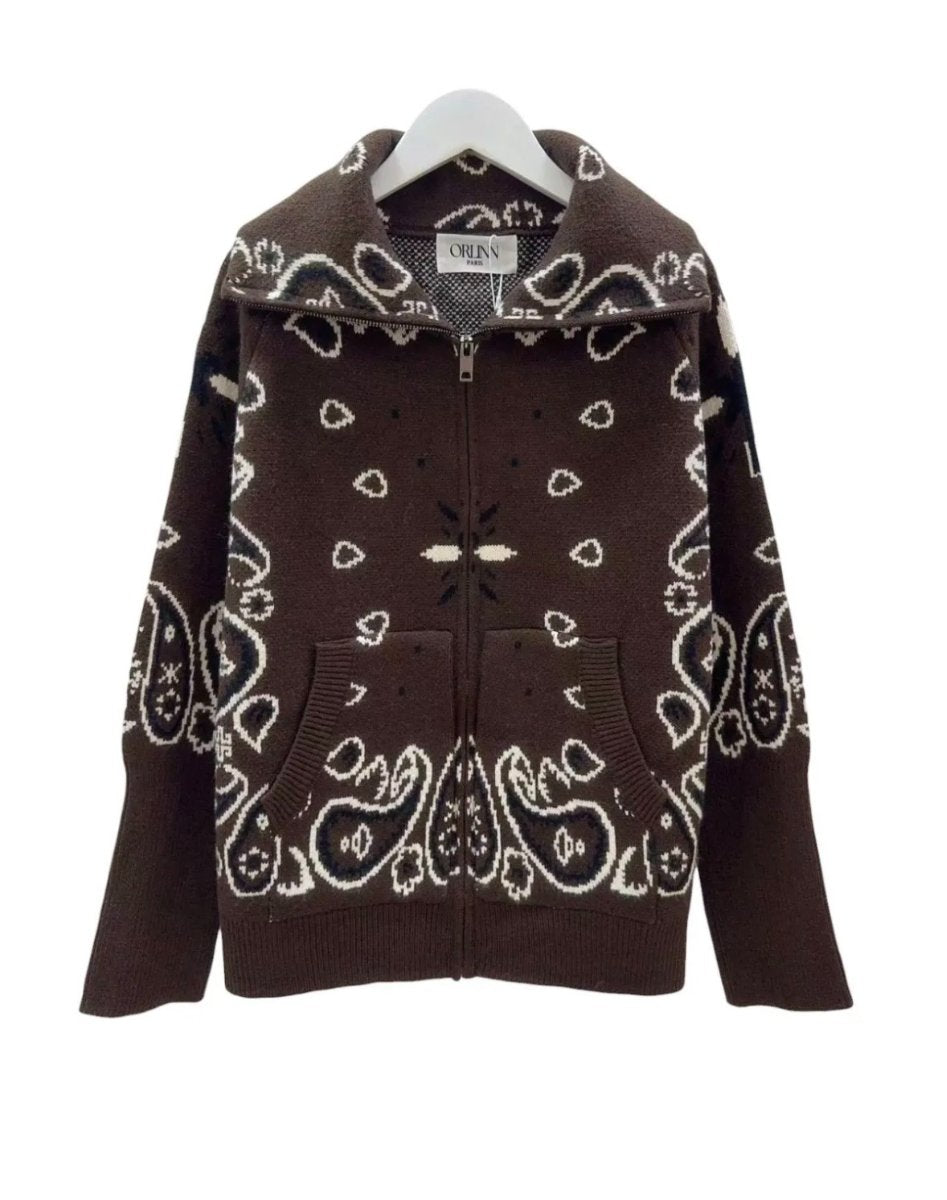 Paisley Zip Choco