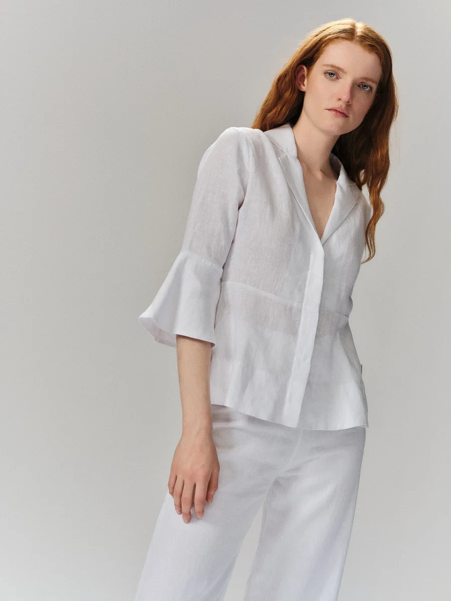 Guro Linen Shirt White