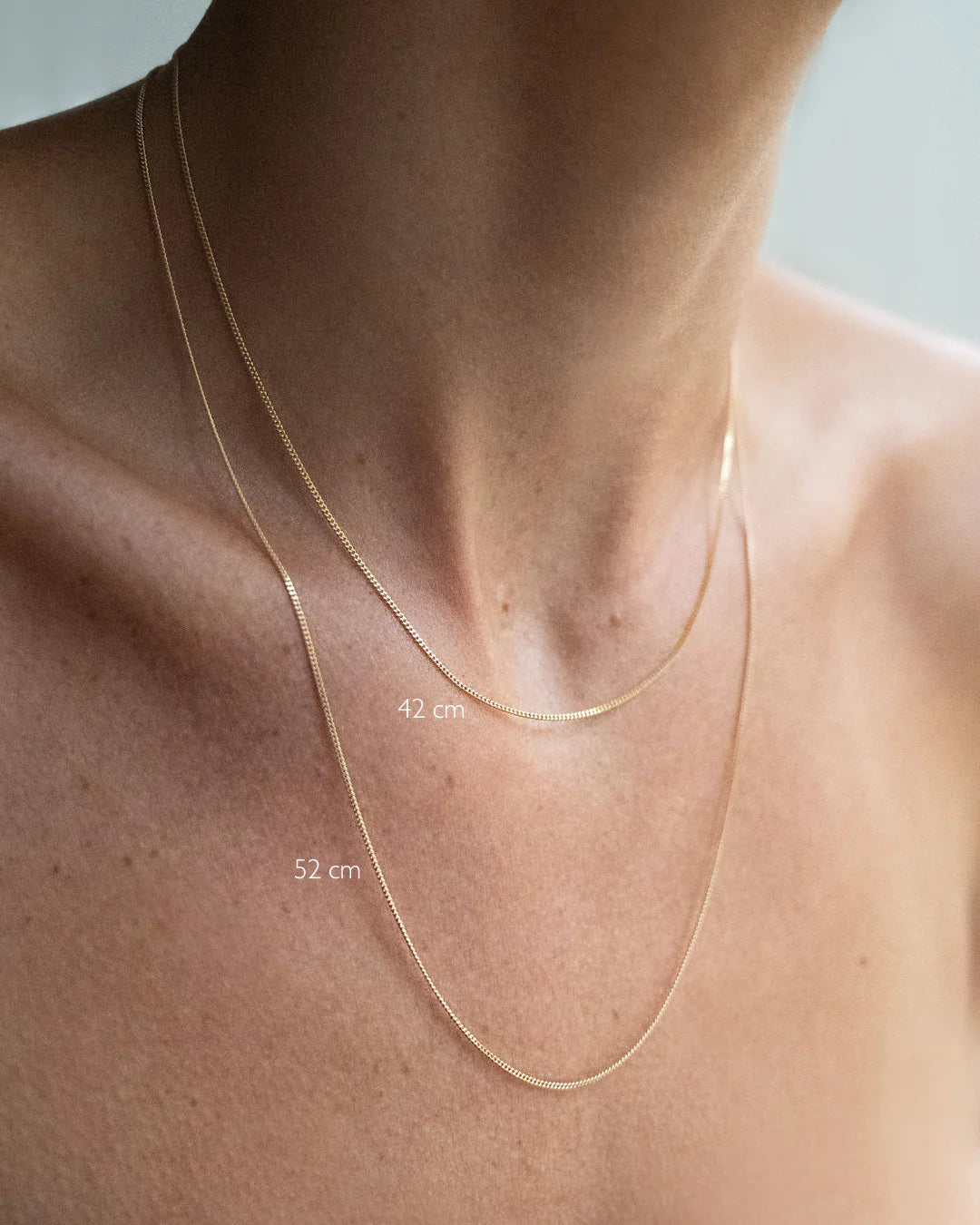 Thin Chain Gold 42cm