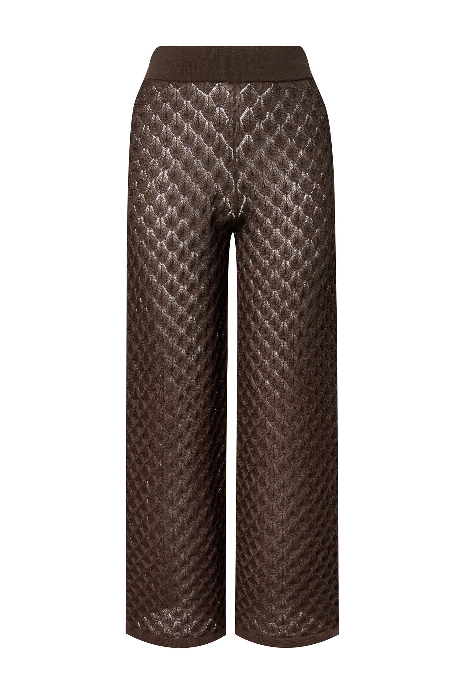 Alissa Knitted Pants Chocolate