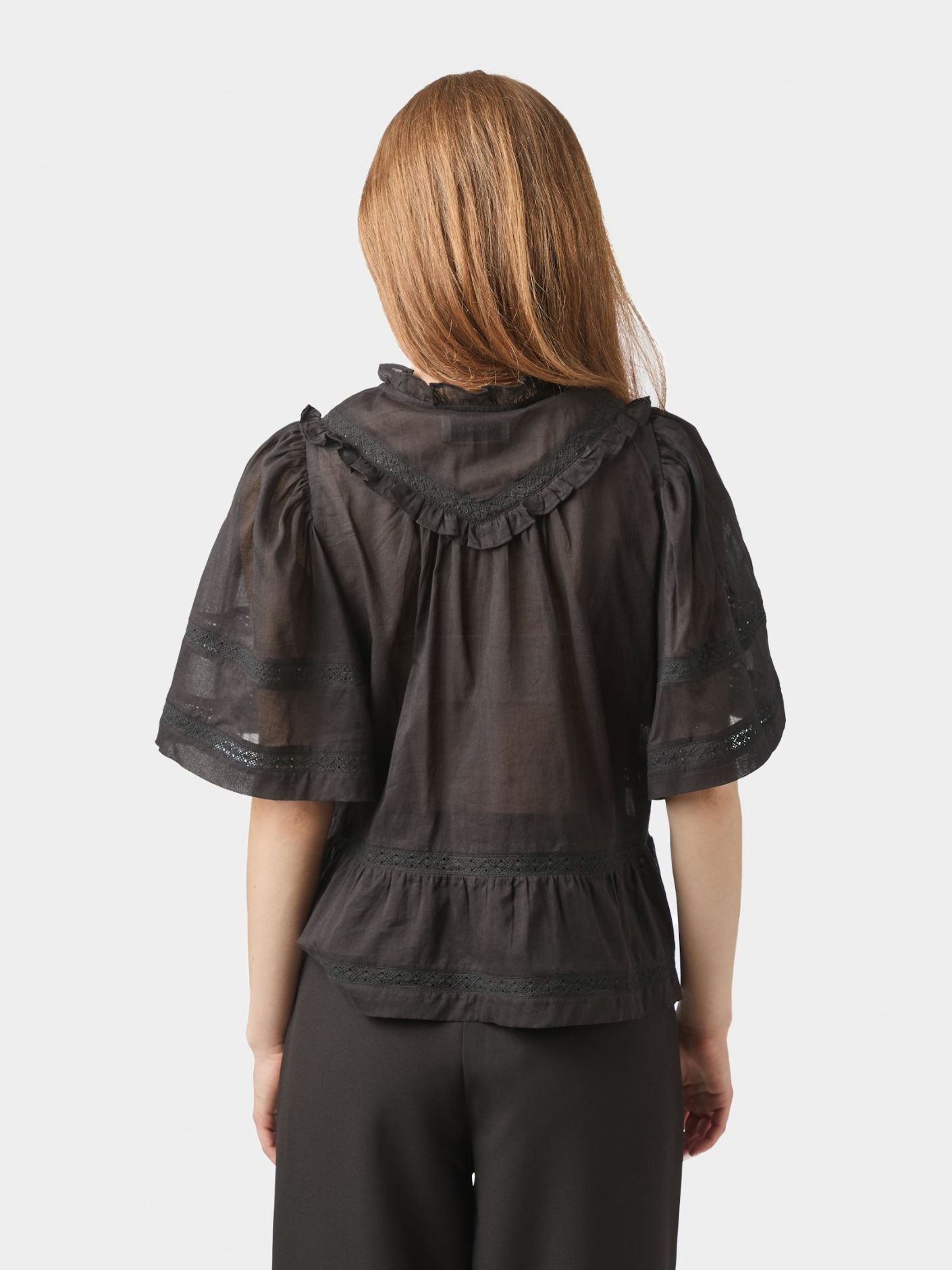 Evienne S Voile Top Black