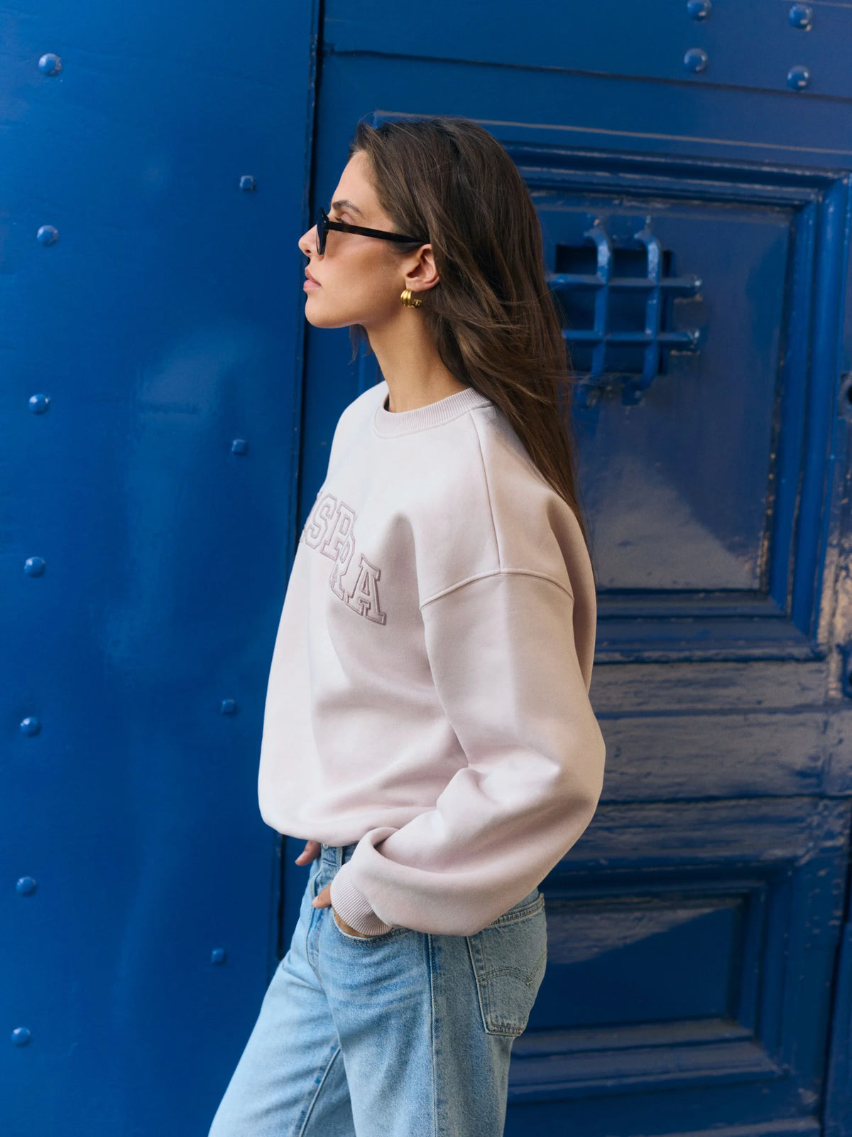 All-Star Crewneck Dusty Pink Outline