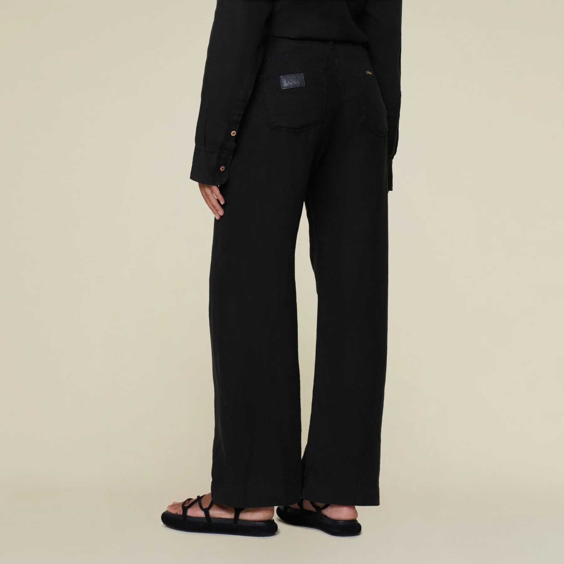 Culotte Black Linen