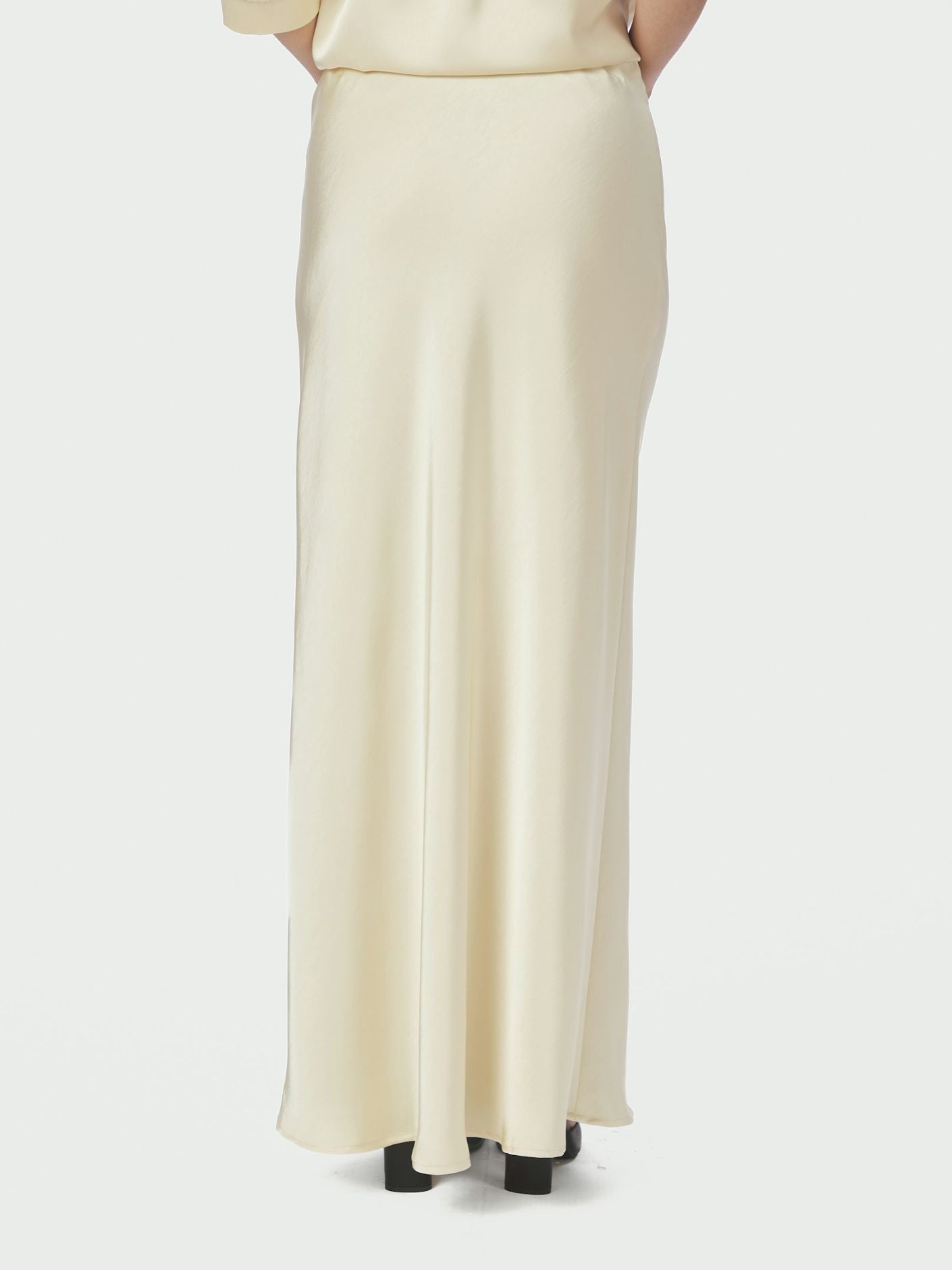 Vicky Heavy Sateen Skirt Light Yellow