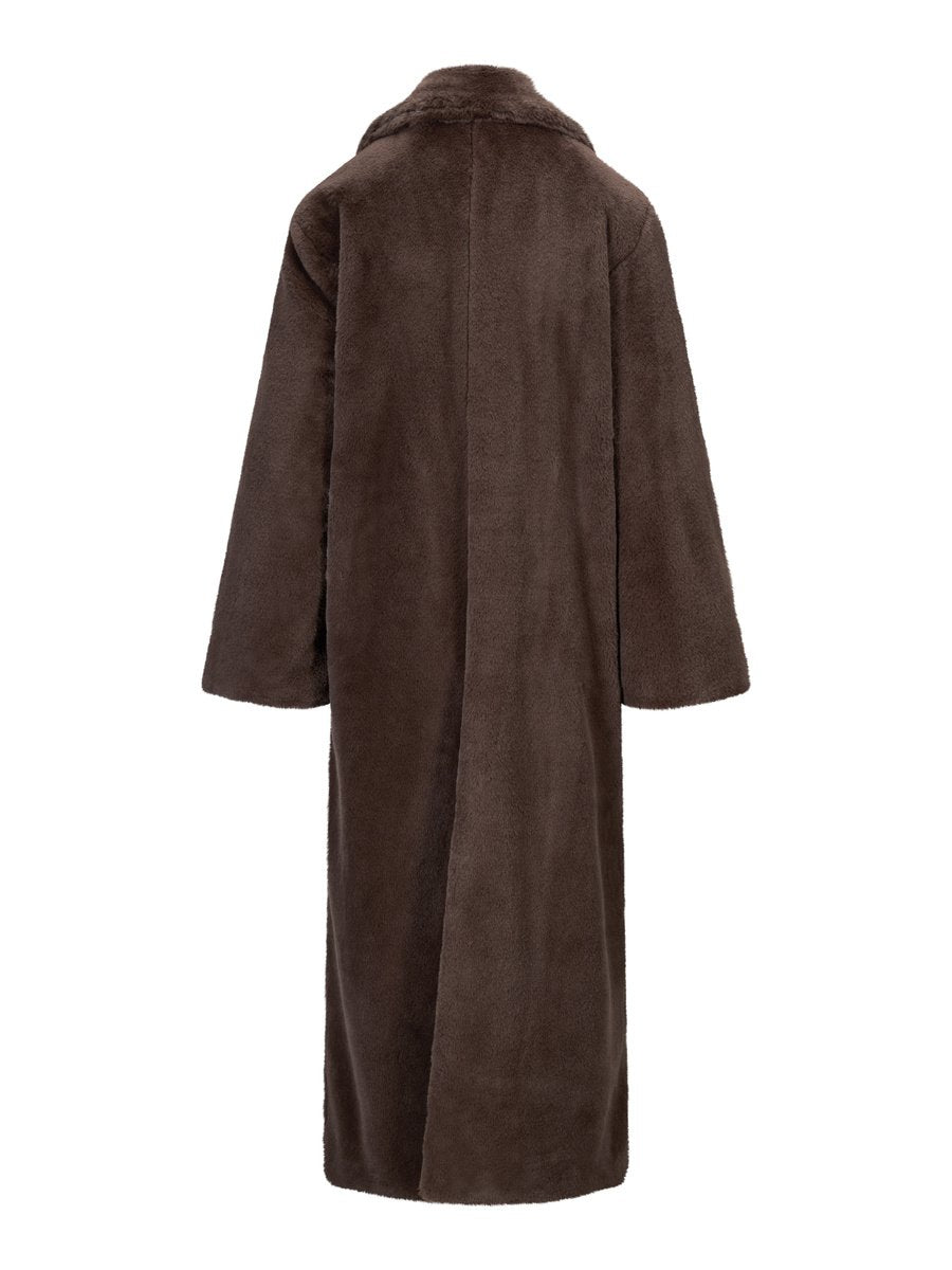 Talea Fake Fur Jacket Dark Brown