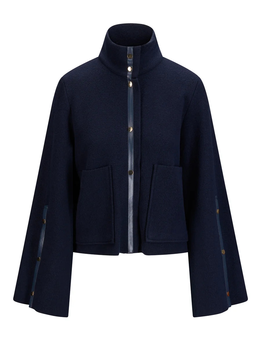 Enola Merino Jakke Marineblå