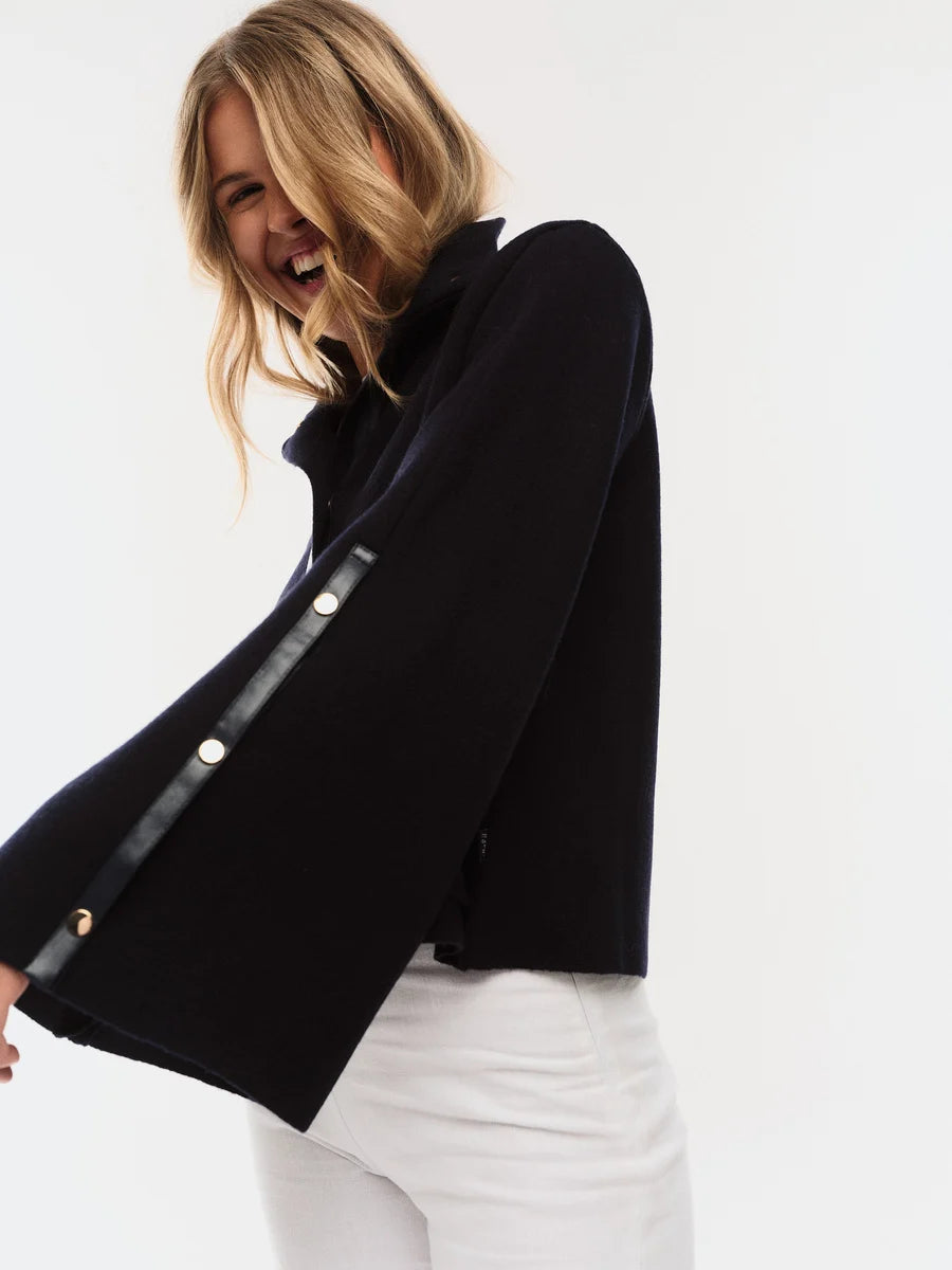 Enola Merino Jakke Marineblå