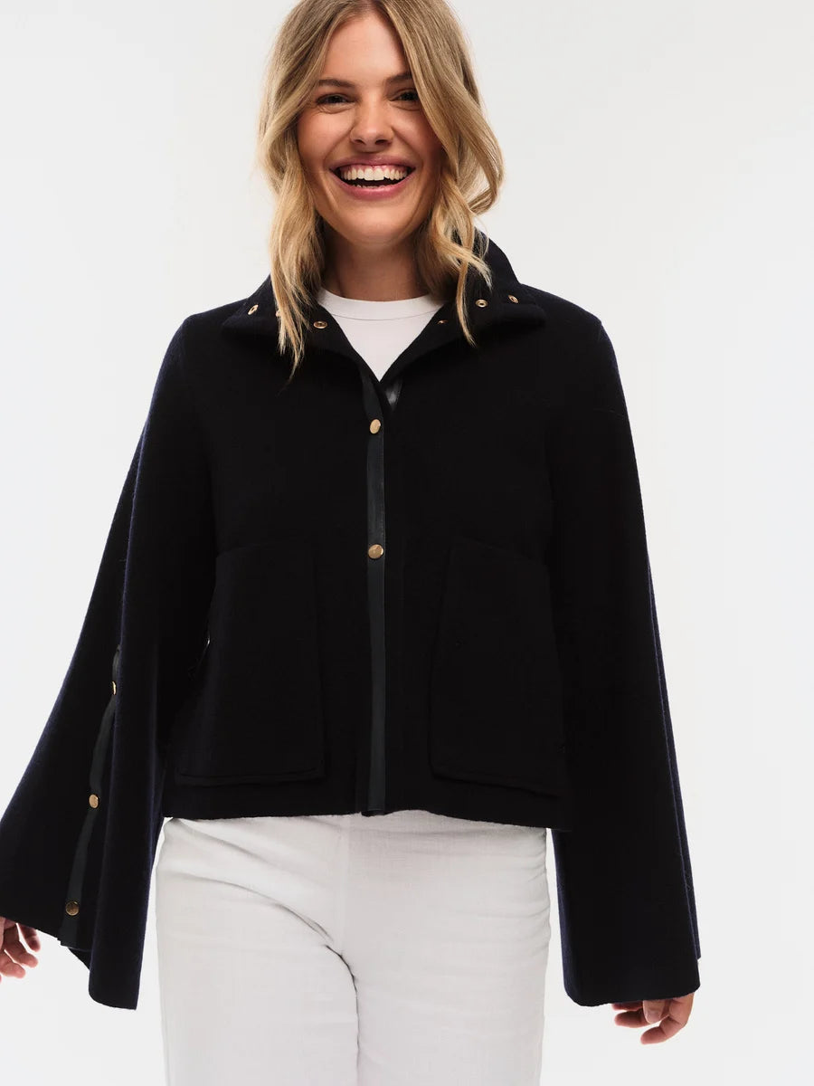 Enola Merino Jakke Marineblå