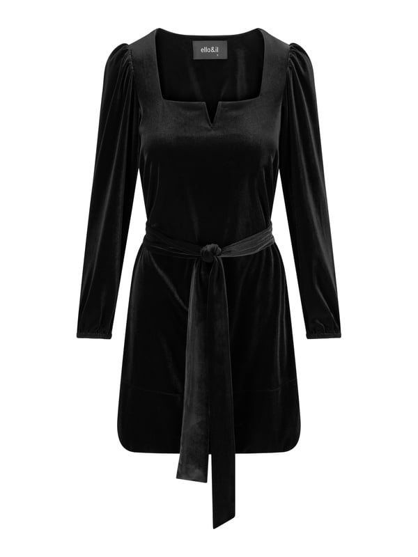 Alice Velour Dress Black