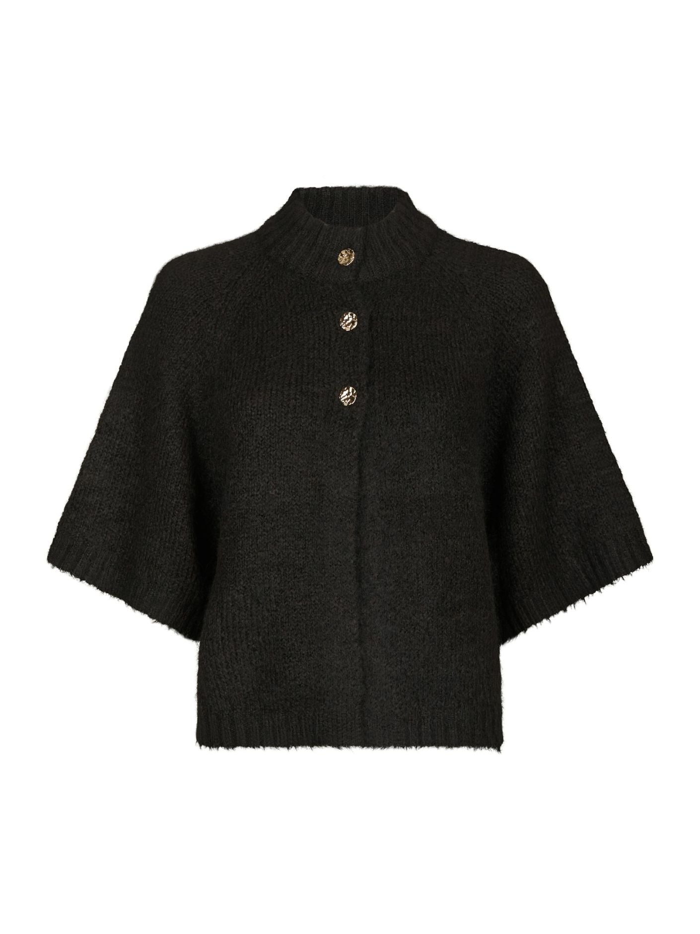 Benuta Fluffy Knit Cardigan Dark Brown