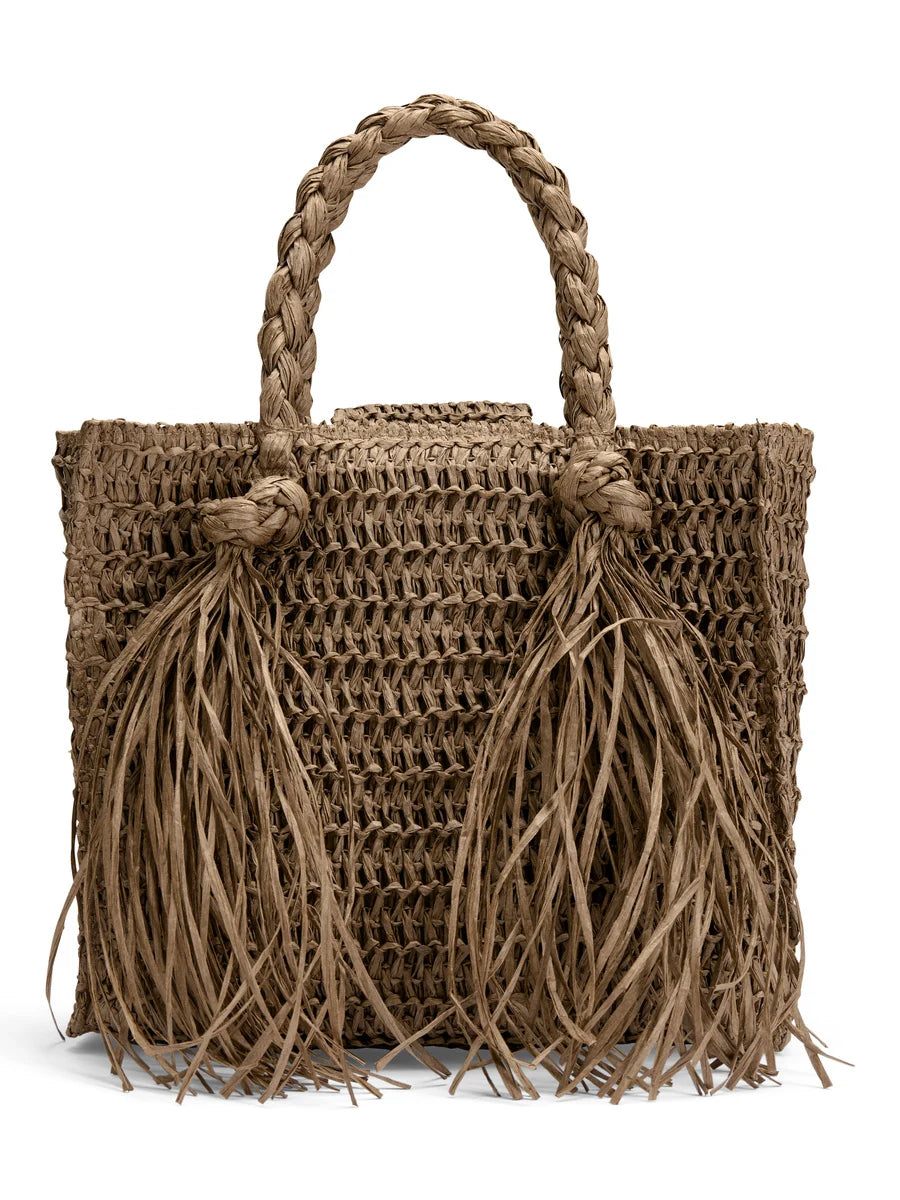 Sigrid Straw Bag Brown